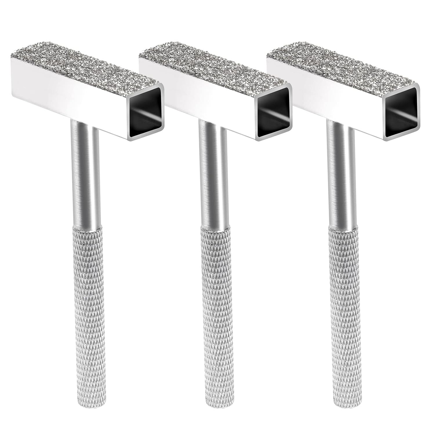 Swpeet 3Pcs Silver 45Mm Grinding Wheel Dresser Diamond Grinding Wheel Dresser Stone Dresser Assortment Kit, Grinder Correct Dressing Tool Perfect for Deburring Wheels and Truing Grinding image number 4