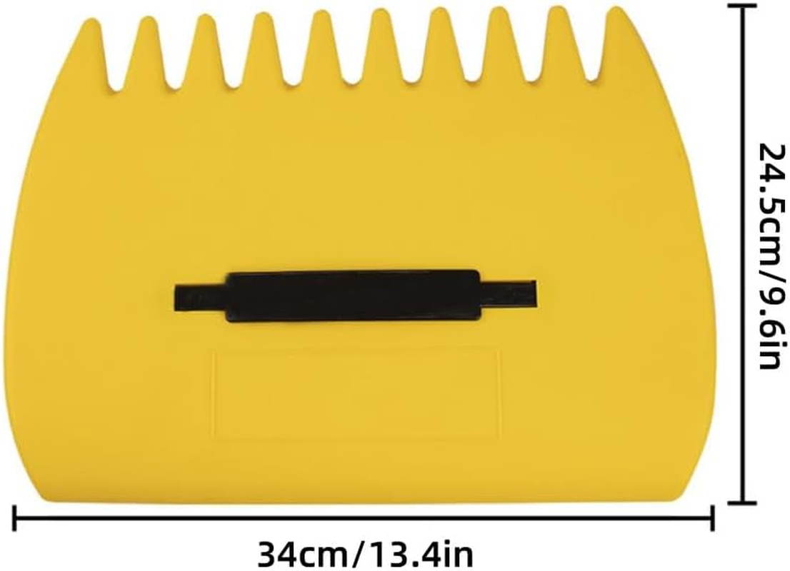 AIMALL 2PCS Garden Leaf Collection Rake &ndash; 13.4 X 9.6 Inch Lightweight Plastic Leaf Grabber for Outdoor Debris and Gardening Cleanup image number 6