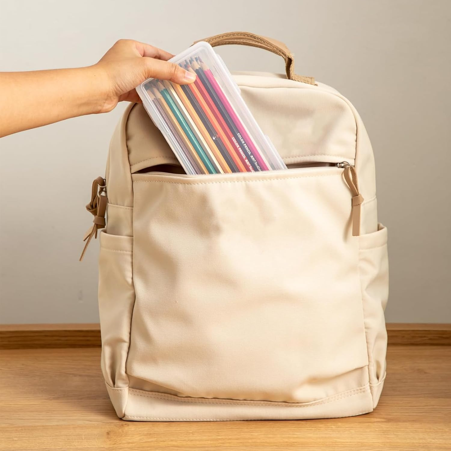 6 Pcs Plastic Large Capacity Pencil Box, Storage Organizer Container with Latching Lid - See-Through for Easy Organisation, for Bead Pens Ribbon Washi Tape Stickers Yarn Decorations image number 1