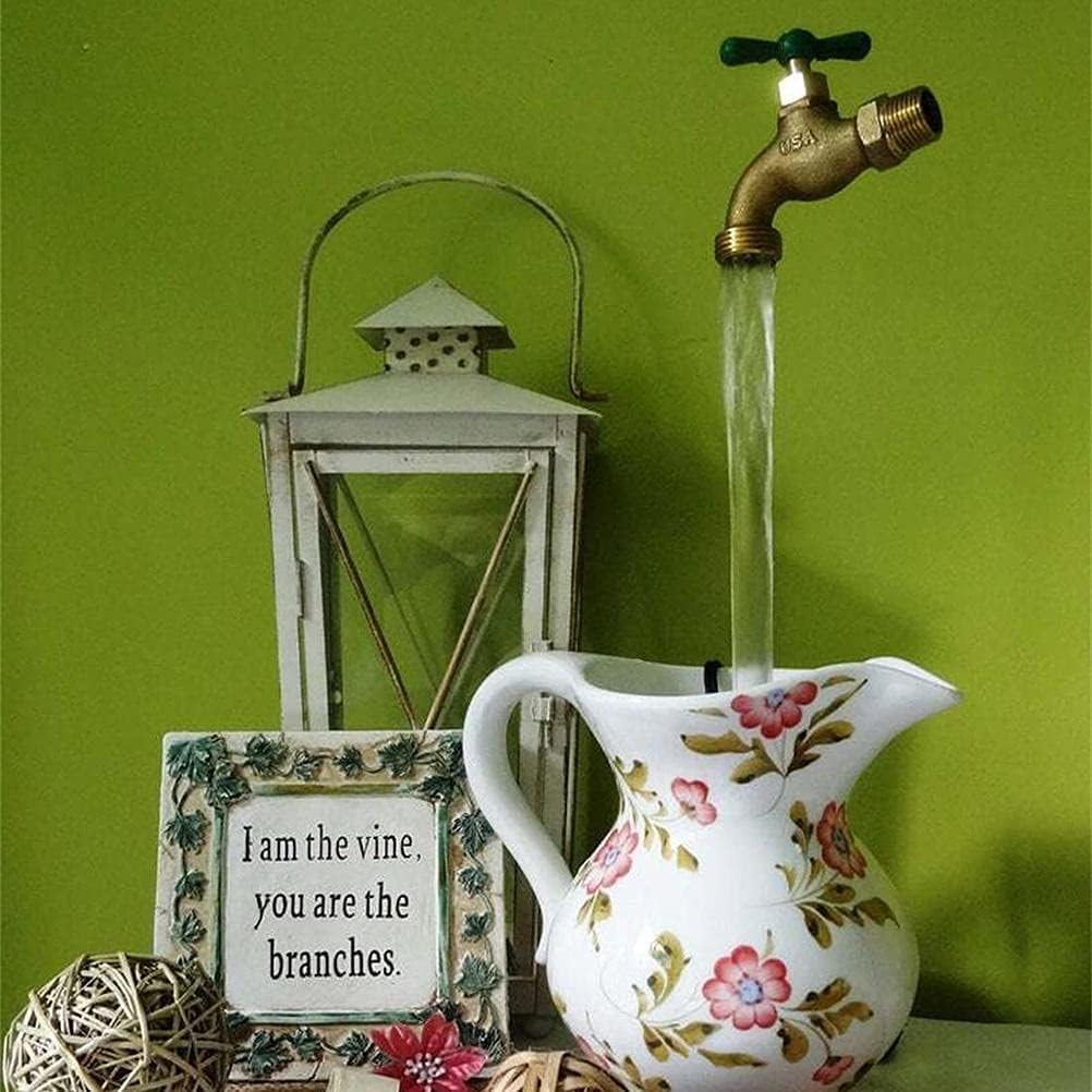Watering Can Fountain, Invisible Faucet Fountain Floating Faucet for Outdoor Garden Yard Art Decoration