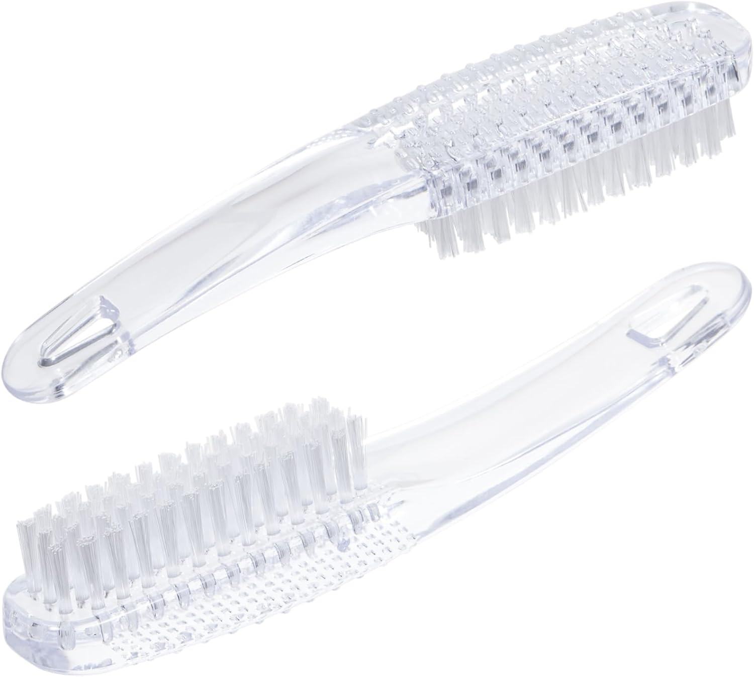 Yebeauty Nail Brush for Cleaning Fingernails Clear, 2 Pack Fingernail Brush Hand Scrub Cleaning Nail Brushes with Case Plastic Hand Finger Toes Scrubbing Brush, Pedicure Nail Scrubber - Pink image number 7