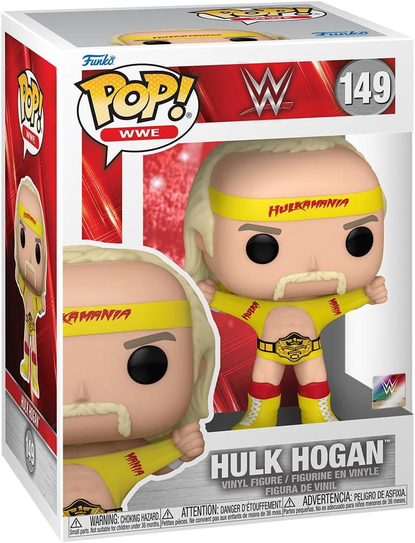 Funko WWE Hulkamania with Belt Pop! Vinyl Figure image number 6