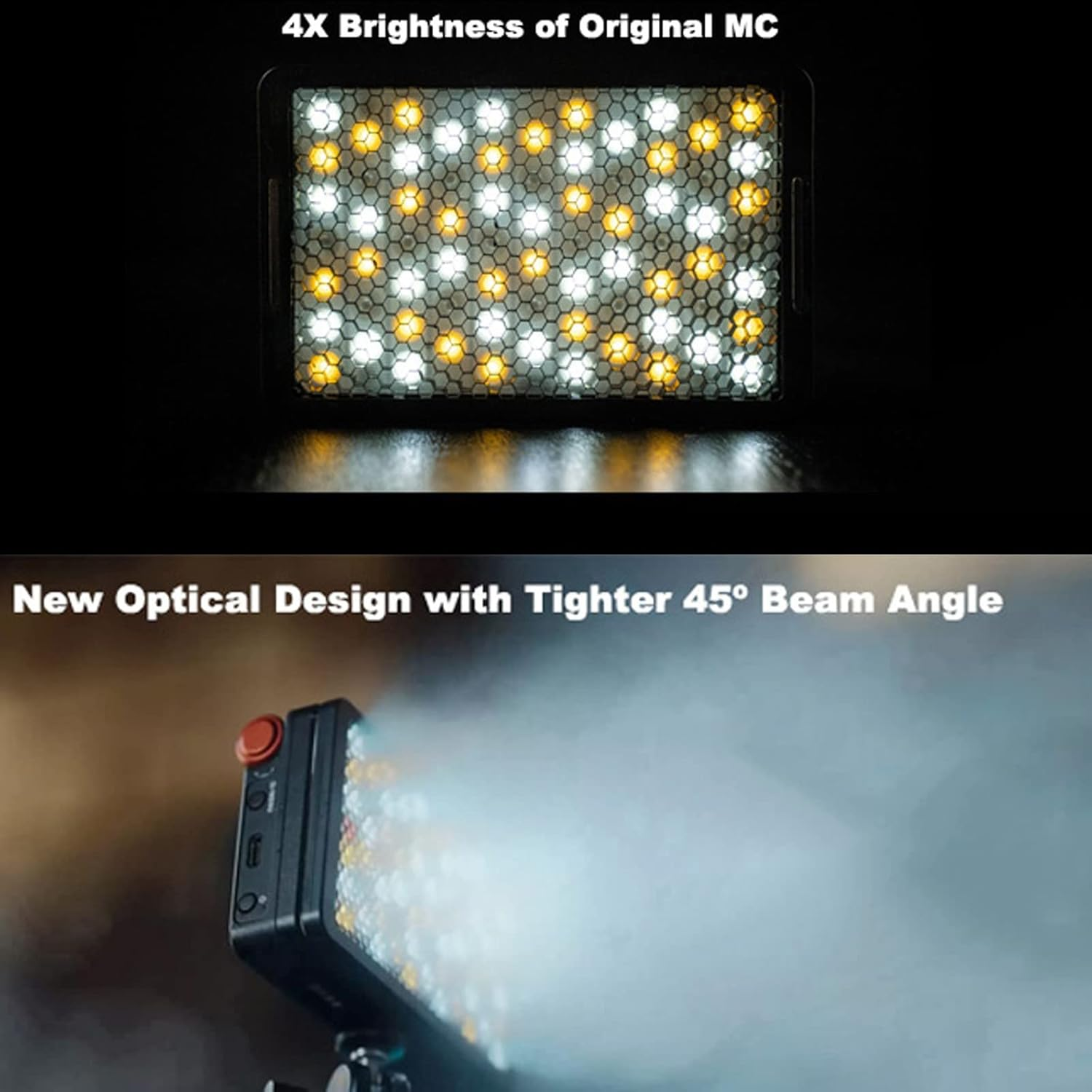 Aputure MC Pro RGBWW LED on Camera Video Light, Temperature 2000K-10000K Support Magnetic Attraction IP65 Protection 15 Built-In Light Effects and App Control image number 4