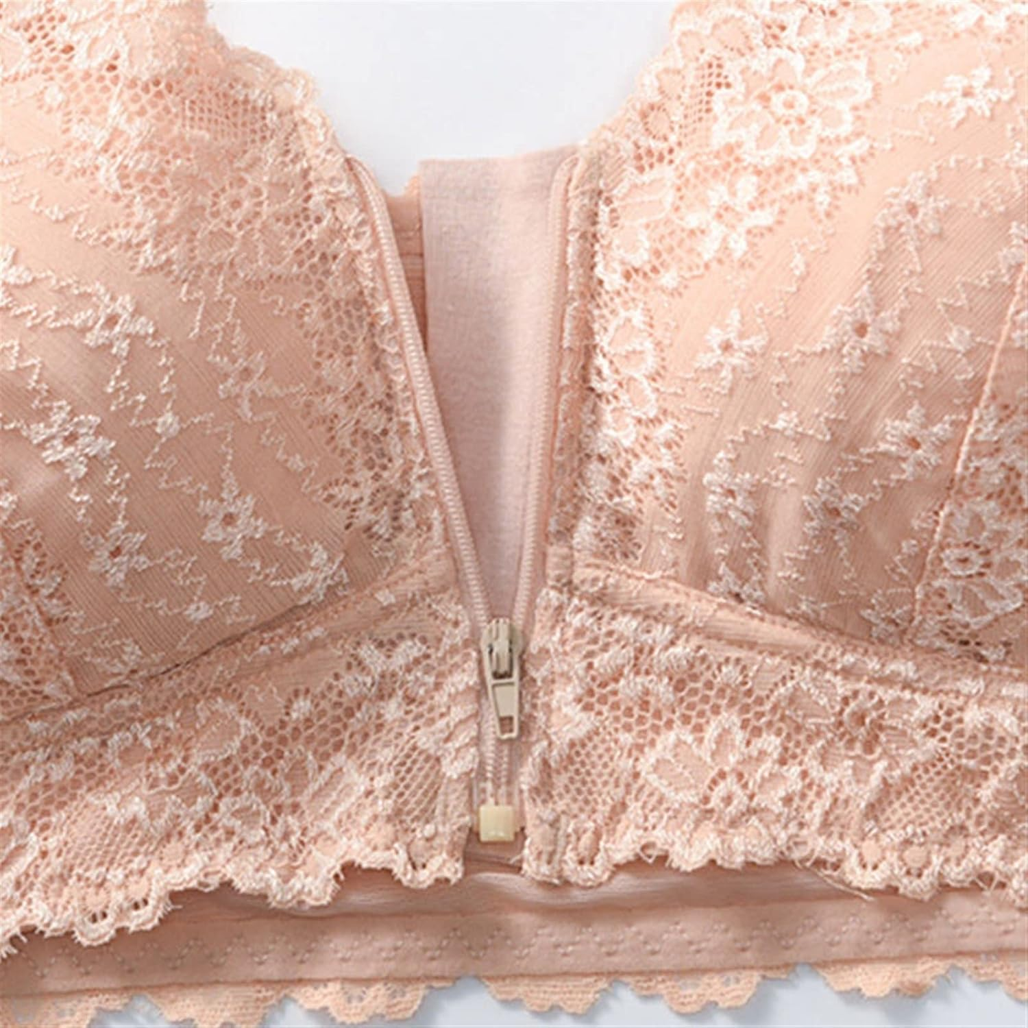 Front Closure Everyday Bra for Mastectomy Women Breast Prosthesis Wireless Post Op Pockets Bras with Removable Pads (Color : White, Size : Xxxl/Xxx-Large) image number 3