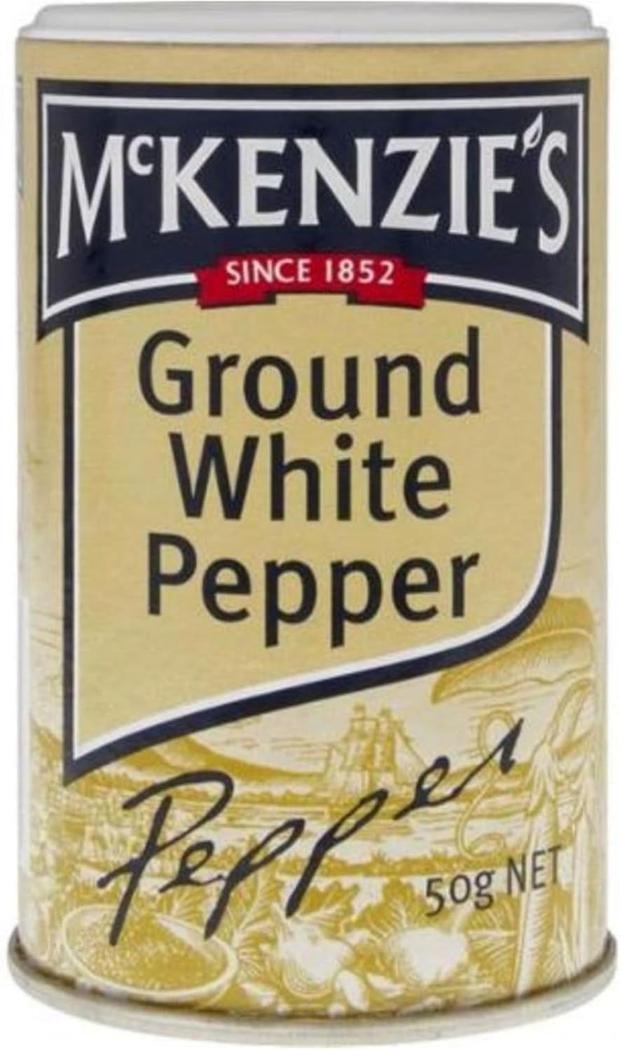 Mckenzies Ground White Pepper 50 G
