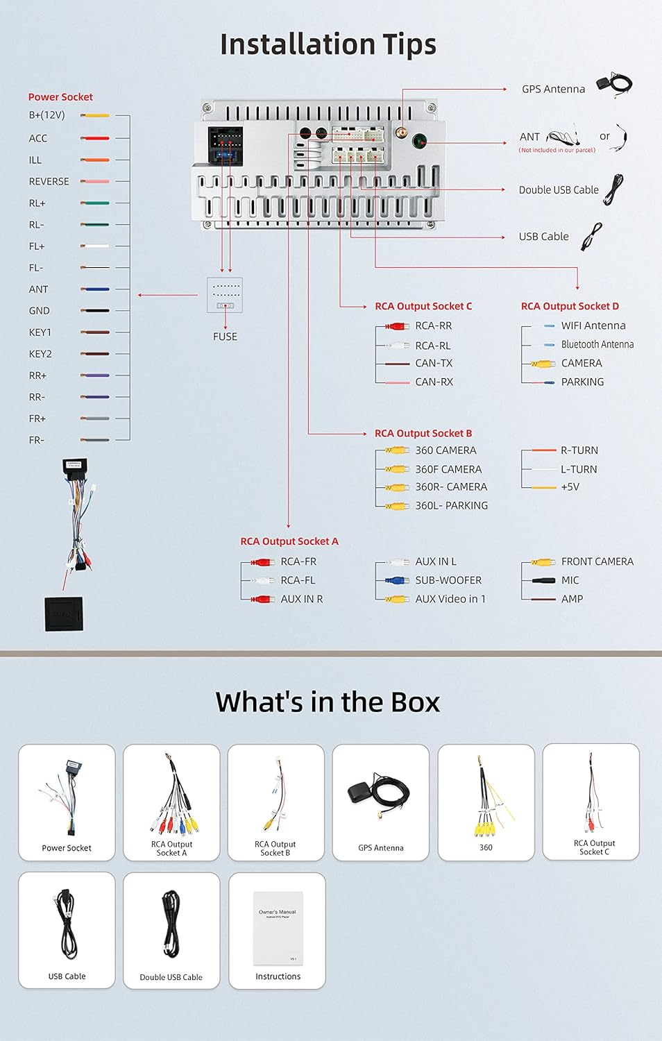 [6G+128G] - Android 14 IPS Car Stereo for Hyundai I30 (2006-2011) - Wireless Carplay/Android Auto - Camera & MIC - 9 Inch 2 Din - DSP Steering Wheel Dual Band Wifi DAB Fast-Boot 360-CAM image number 3