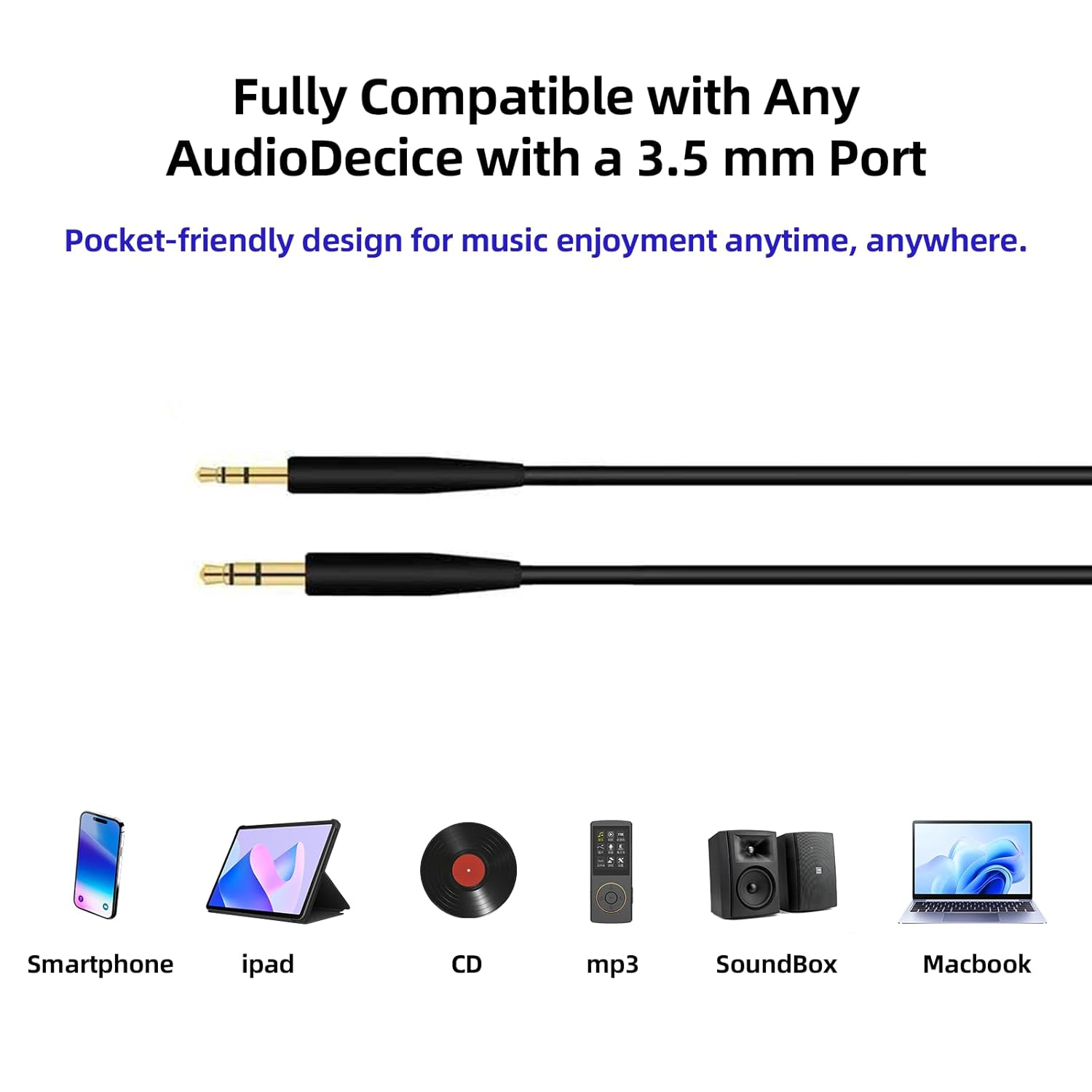 ONBPIY 2.5Mm to 3.5Mm Cable Headphone Cable Audio Cable Single Pack Grey Replacement Cord for Bose QC700 QC45 QC35 II QC35 QC25 On-Ear 2 Soundlink Soundtrue Headphones 1.4M (Black)