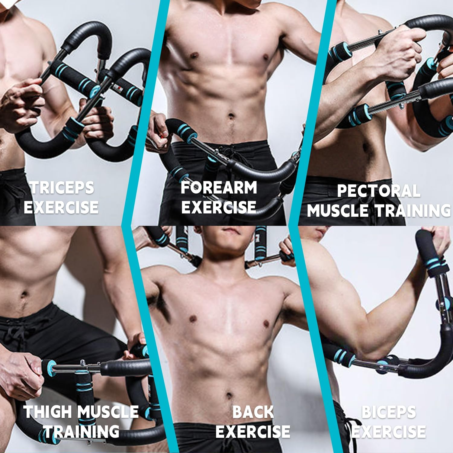 Twister Arm Trainer, 40-100Lb Adjustable Chest Workout Equipment, Portable Power Twister Bar, 2025 New Adjustable Twister Arm Chest Exerciser，Detachable Design Fitness Anywhere image number 6