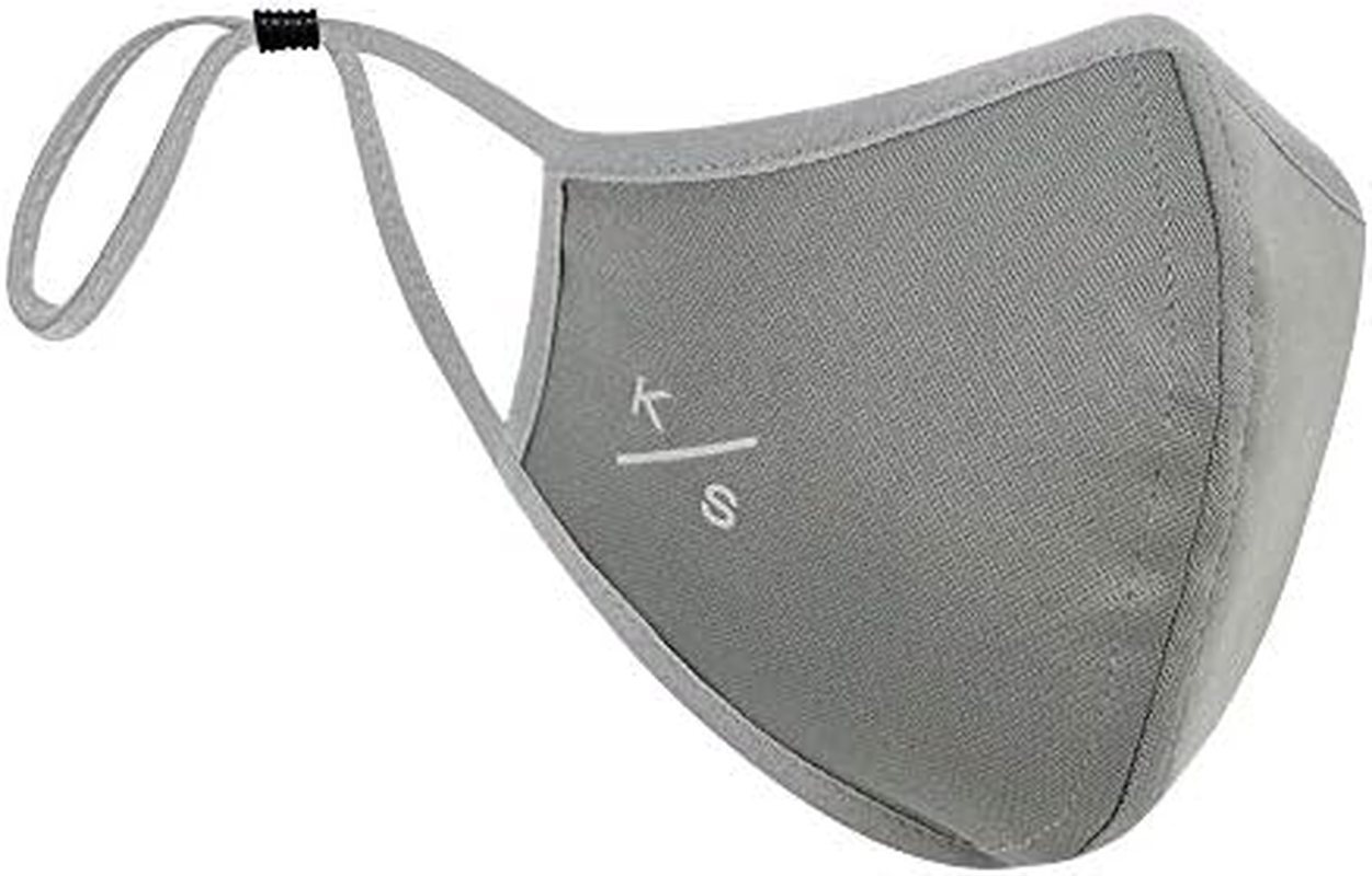 Keysmart Packable Face Mask W/Pocket (Light Grey) image number 3