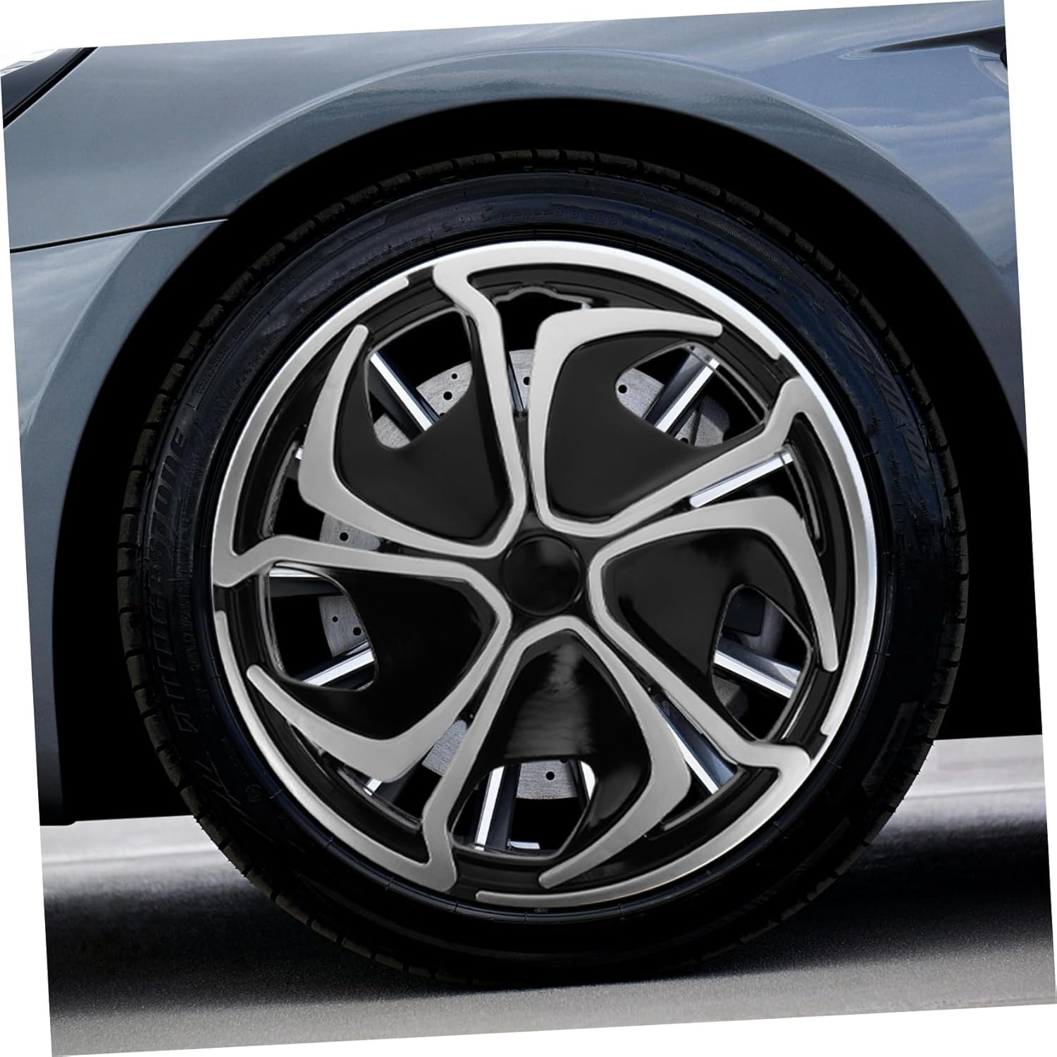 HEALEEP Golf Cart Wheel Hub Center Cap Cover Stylish Rim Protector Installation Aesthetic Design Enhanced for Automotive Wheels image number 4