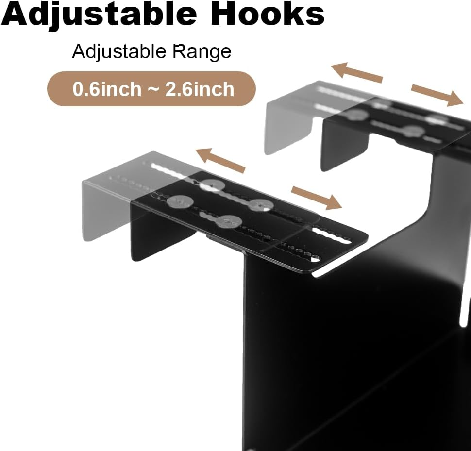 AKBFOX Office Small Cubicle Shelf Storage Organizer Floating Corner Rack Hanging Mini Shelf Adjustable Home Office Essentials for Small Planter Statue Decor Photo Frame 2 Pack image number 2