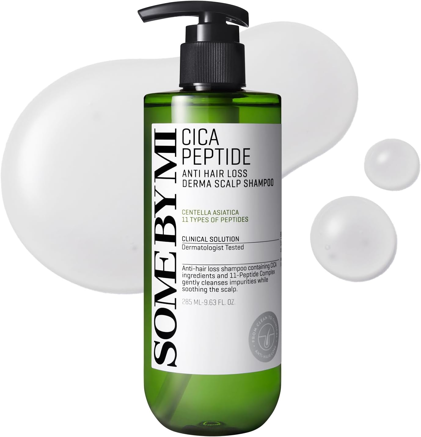 Some by Mi Cica Peptide anti Hair Loss Derma Scalp Shampoo 285 Ml image number 4