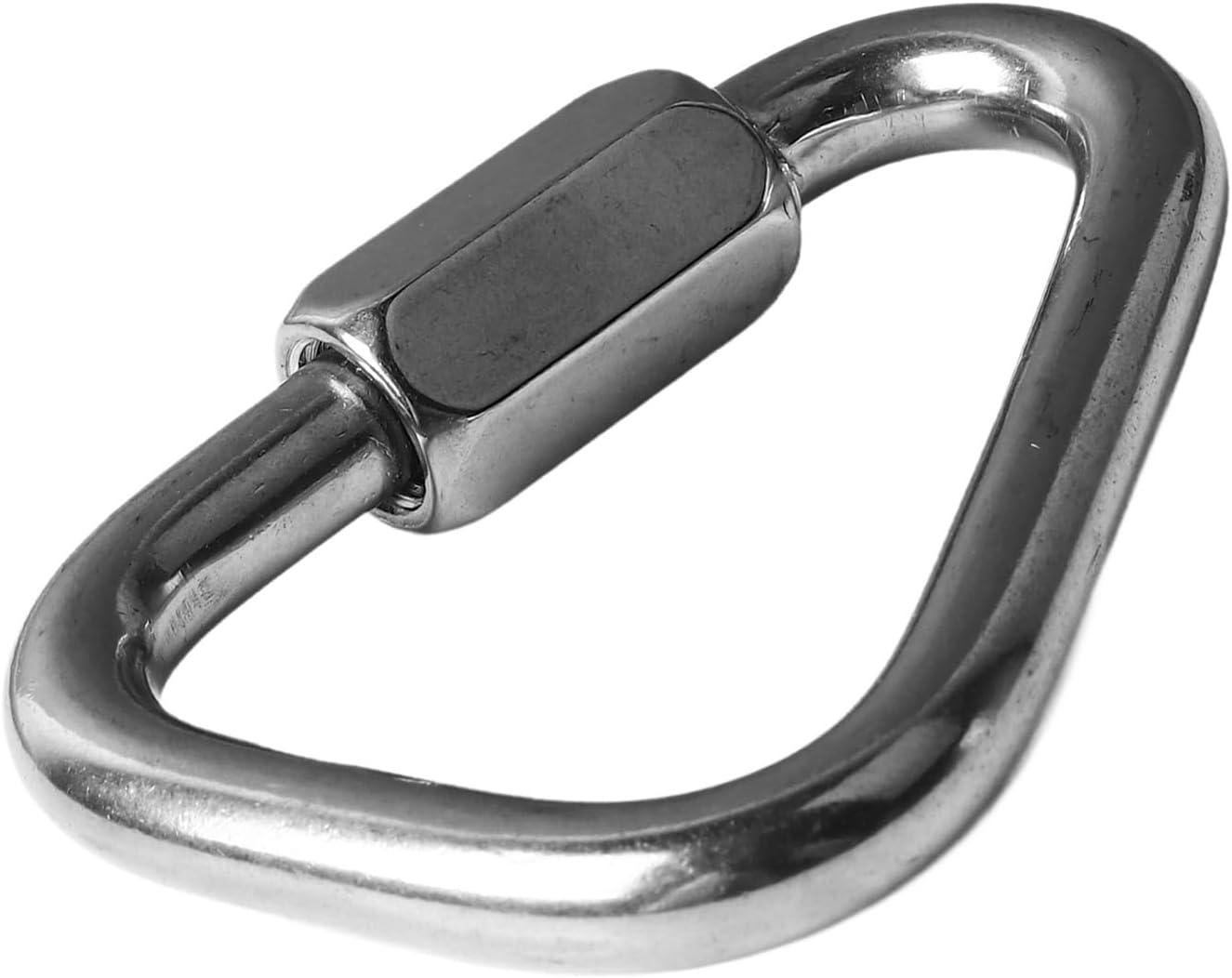 Delta Quick Link, 2.8 Heavy Duty Triangle Locking Carabiner, Stainless Steel Triangle Quicklink Chain Connector, Screw Lock Carabiner Links for Camping Outdoor Equipment Hammocks image number 3