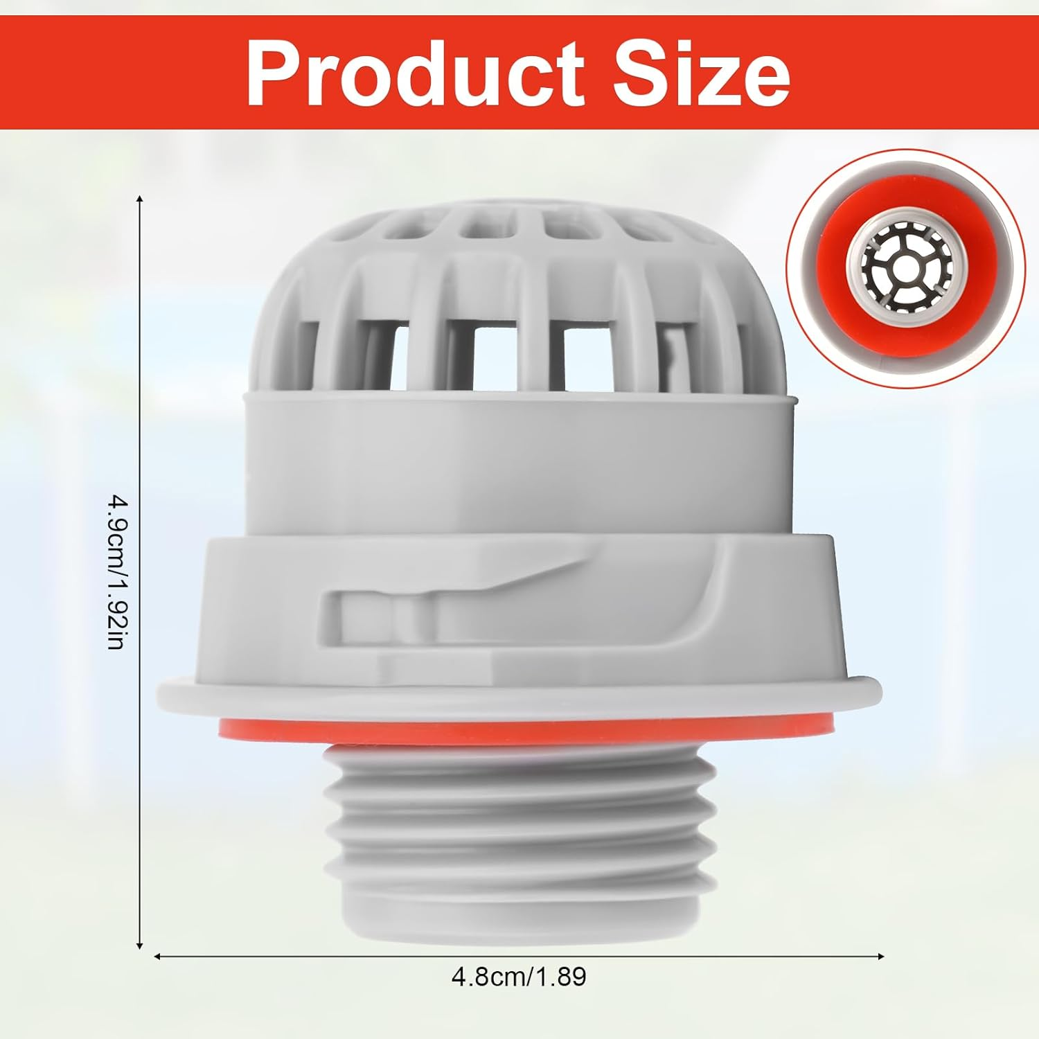 Top Debris Screen Replacement for Saluspa, Chemical Chlorine Dispenser for Pool Hot Tub Spa Hot Tub Debris Screen Hot Tub Parts Replacement with Seal Inflatable Hot Tub Replacement Parts image number 1