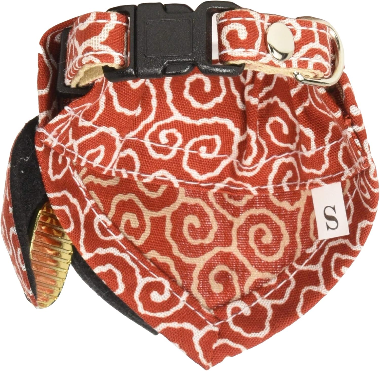 Dog Amokku (Dog Amo.K) 940032-1 Bandana Arabesque Oval S Red