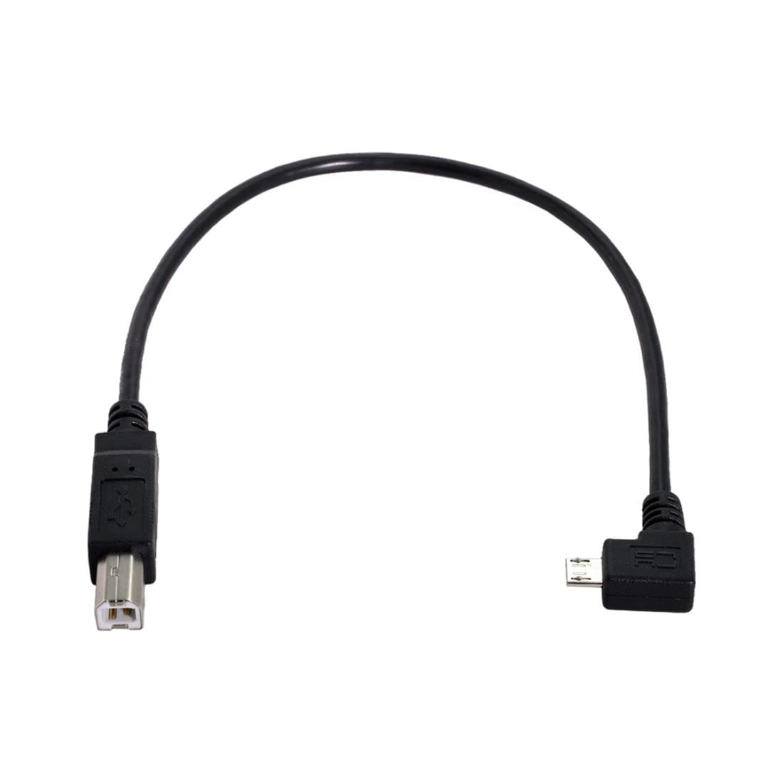 Chenyang CY 30Cm 90 Degree Right Angled Micro USB OTG to Standard B Type Printer Scanner Hard Disk Cable Micro USB 5Pin 2.0 Host to Standard USB-B Device