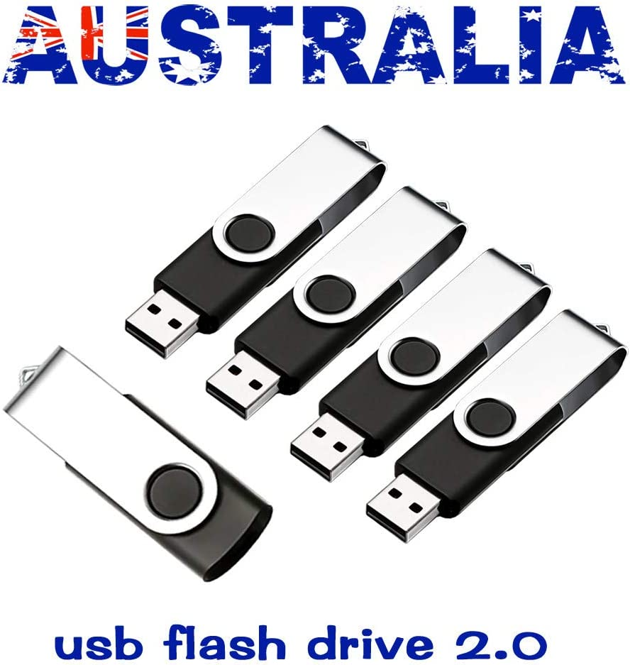 Lot/Bulk - (5 Pack) 1GB-64GB Black USB Flash Memory Stick Thumb Pen Drive U Disk Storage (5 Pack 16GB)