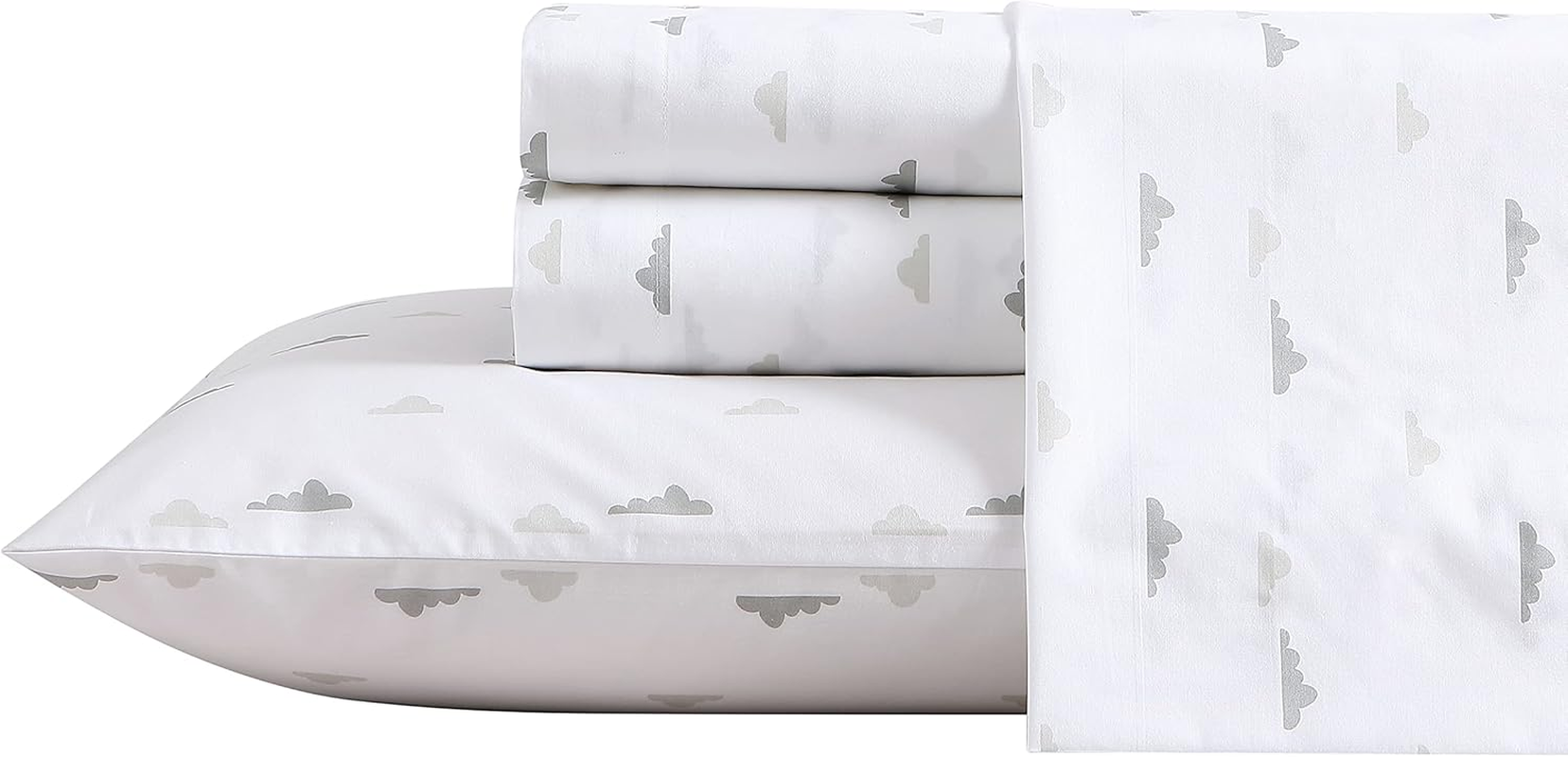 Poppy & Fritz - Twin Sheets, Cotton Percale Bedding Set, Crisp & Cool, Ideal Bedding Set (Goldfish, Twin)
