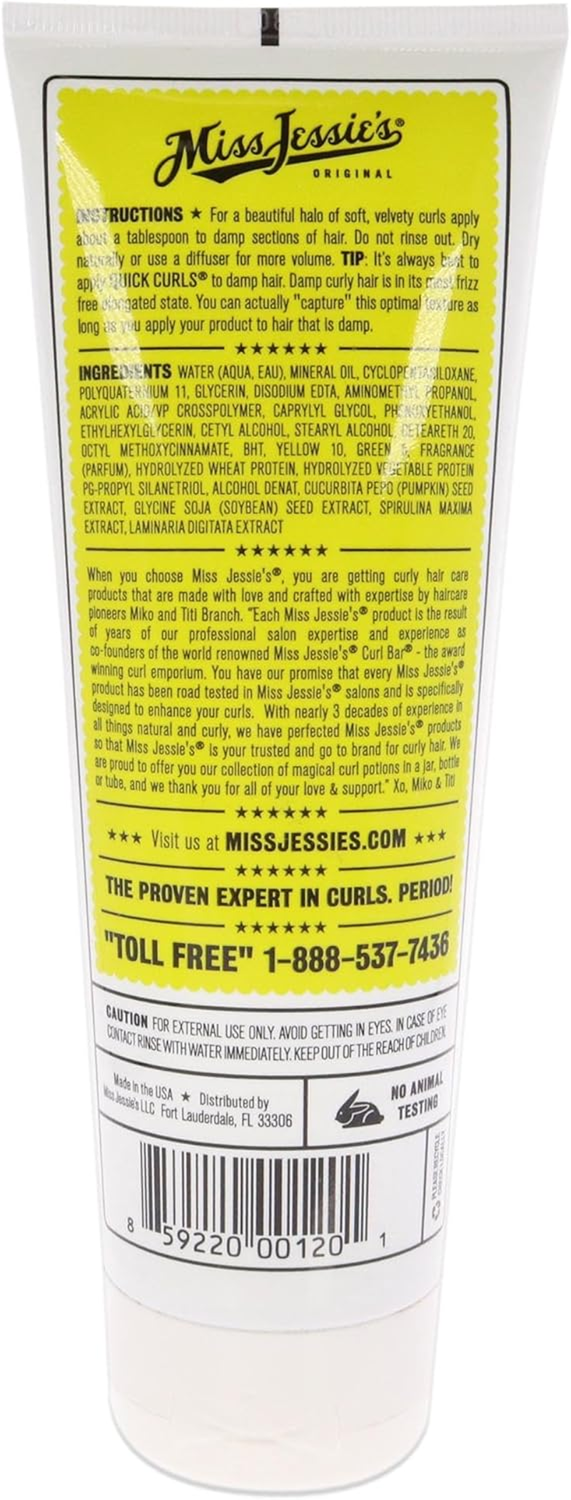 Miss Jessie'S Quick Curls by Miss Jessies for Unisex - 8.5 Oz Cream, 251.38 Millilitre