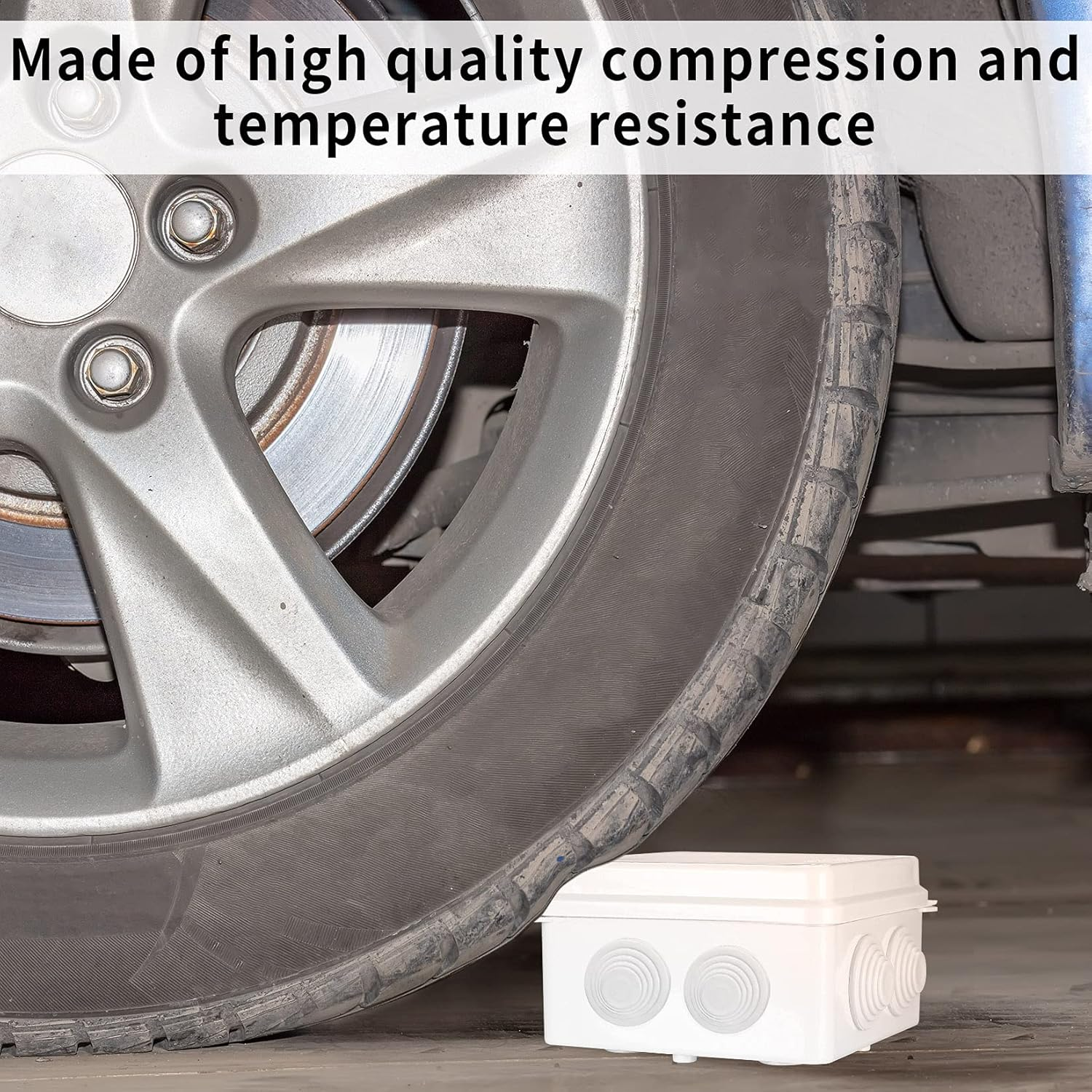 4 Pcs Junction Boxes IP65/IP55 Waterproof, White ABS Plastic Dustproof Electrical Project Enclosure Boxes, Universal Outdoor Electrical Boxes Cable Connectors for Electronics Cables, 2 Sizes image number 6