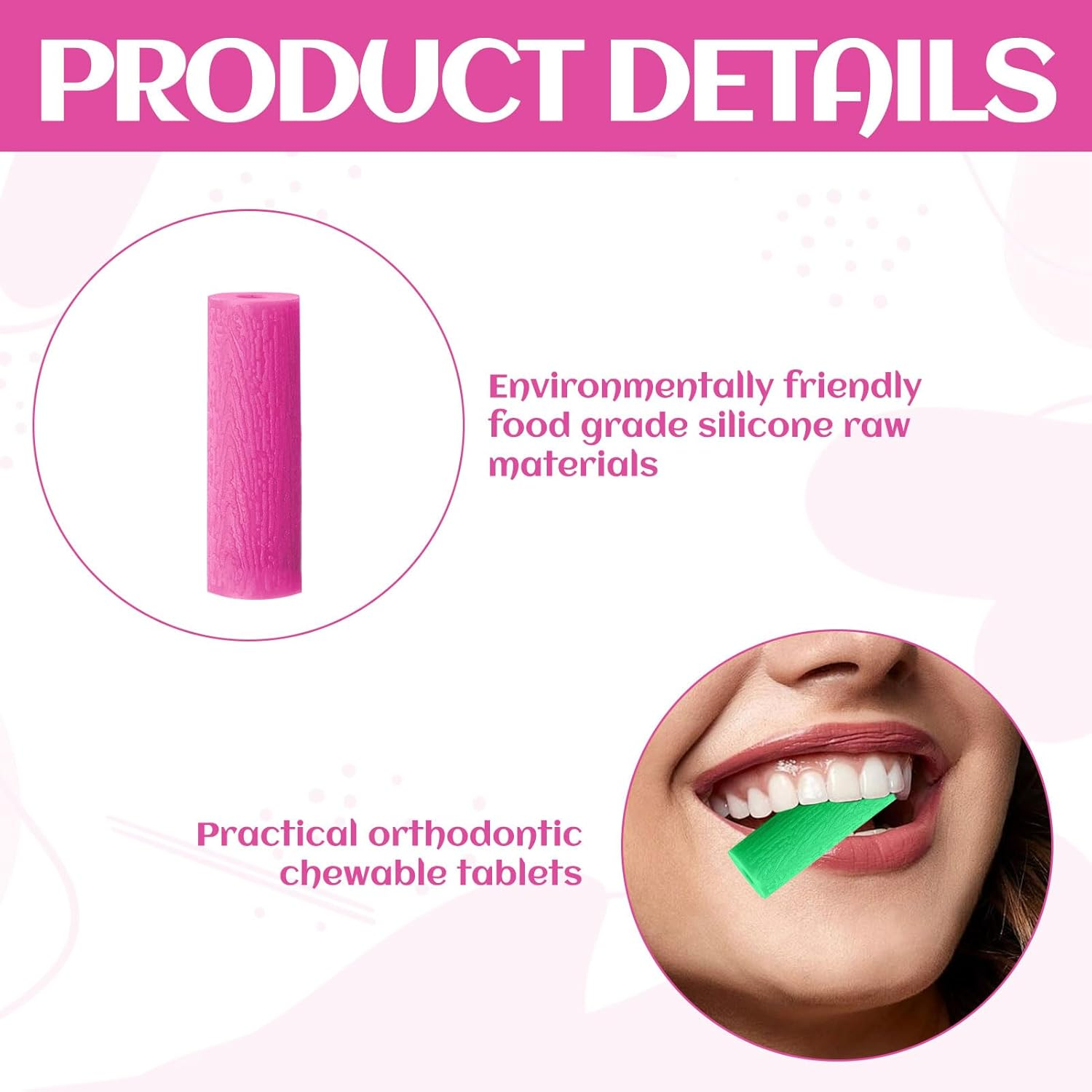 Aligner Chewies, 20 Pcs Aligner Tray Seaters for Trays Aligner, Silicone Orthodontic Chompers, Reusable Dental Teeth Aligner Chewies, Chewies for Invisalign Aligners (5 Colors)