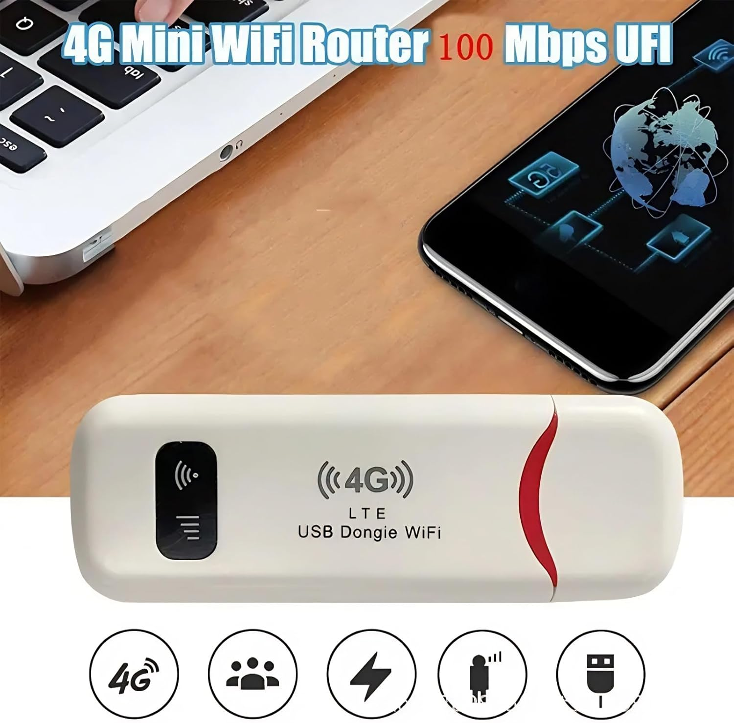 4G Mobile Wifi,Usb Powered USB Portable Wifi,High Speed Stable 4G Portable,For Home Travelling Office for Asia Southeast Asia Africa the Middle image number 4