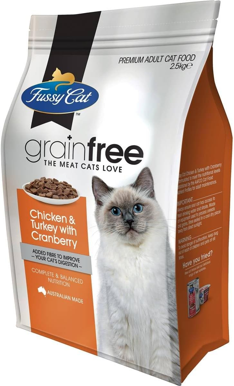 Fussy Cat Grain-Free Chicken and Turkey with Cranberry Dry Cat Food 2.5 Kg image number 4