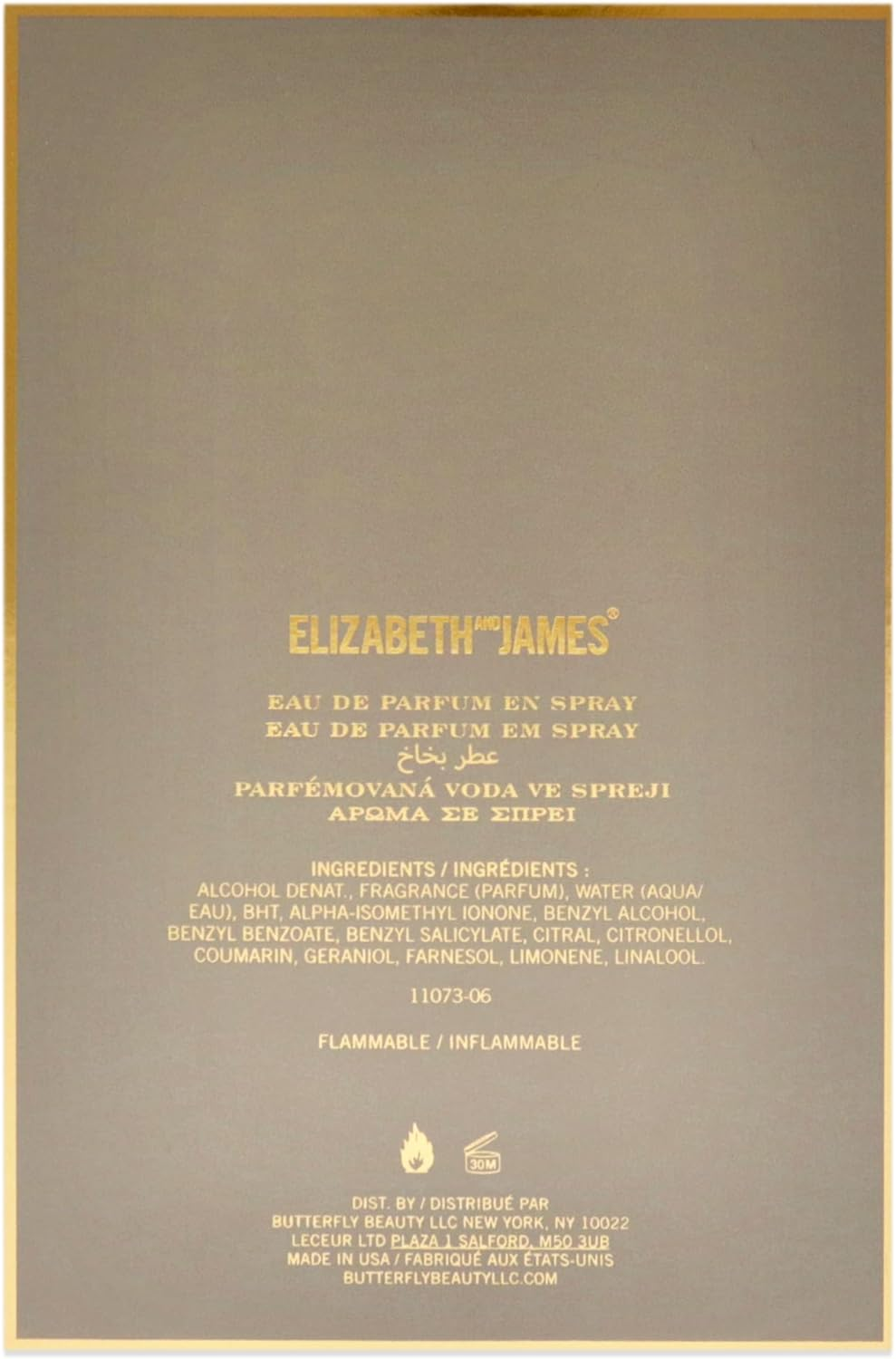 Elizabeth and James Nirvana French Grey Eau De Parfum, 100Ml image number 3