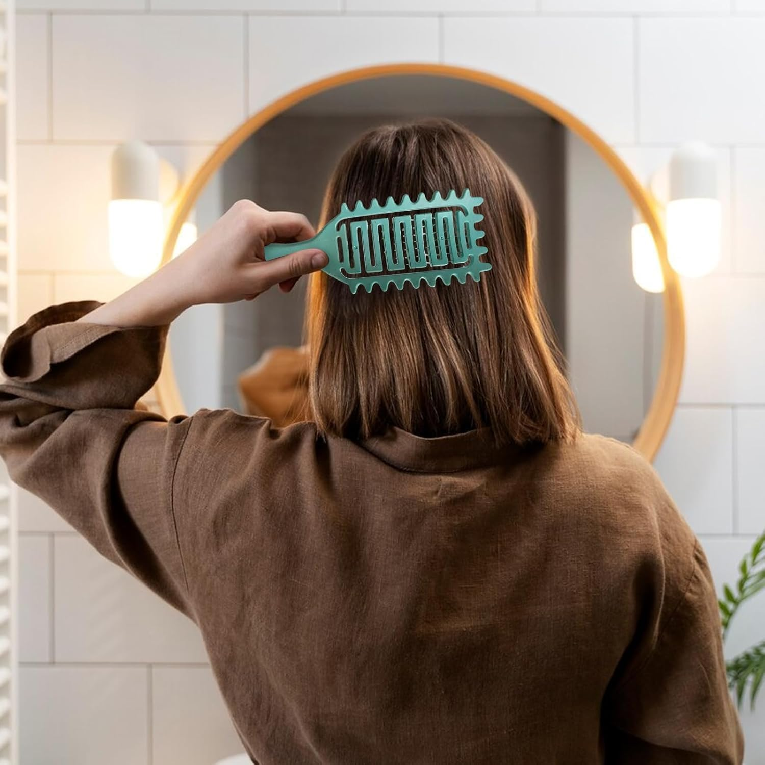 Curl Defining Brush, Curl Hair Brush, Curl Define Styling Brush, 2025 New Vented Hair Brush, for Combing and Shaping Men'S and Women'S Curls to Reduce Pulling 2Pcs