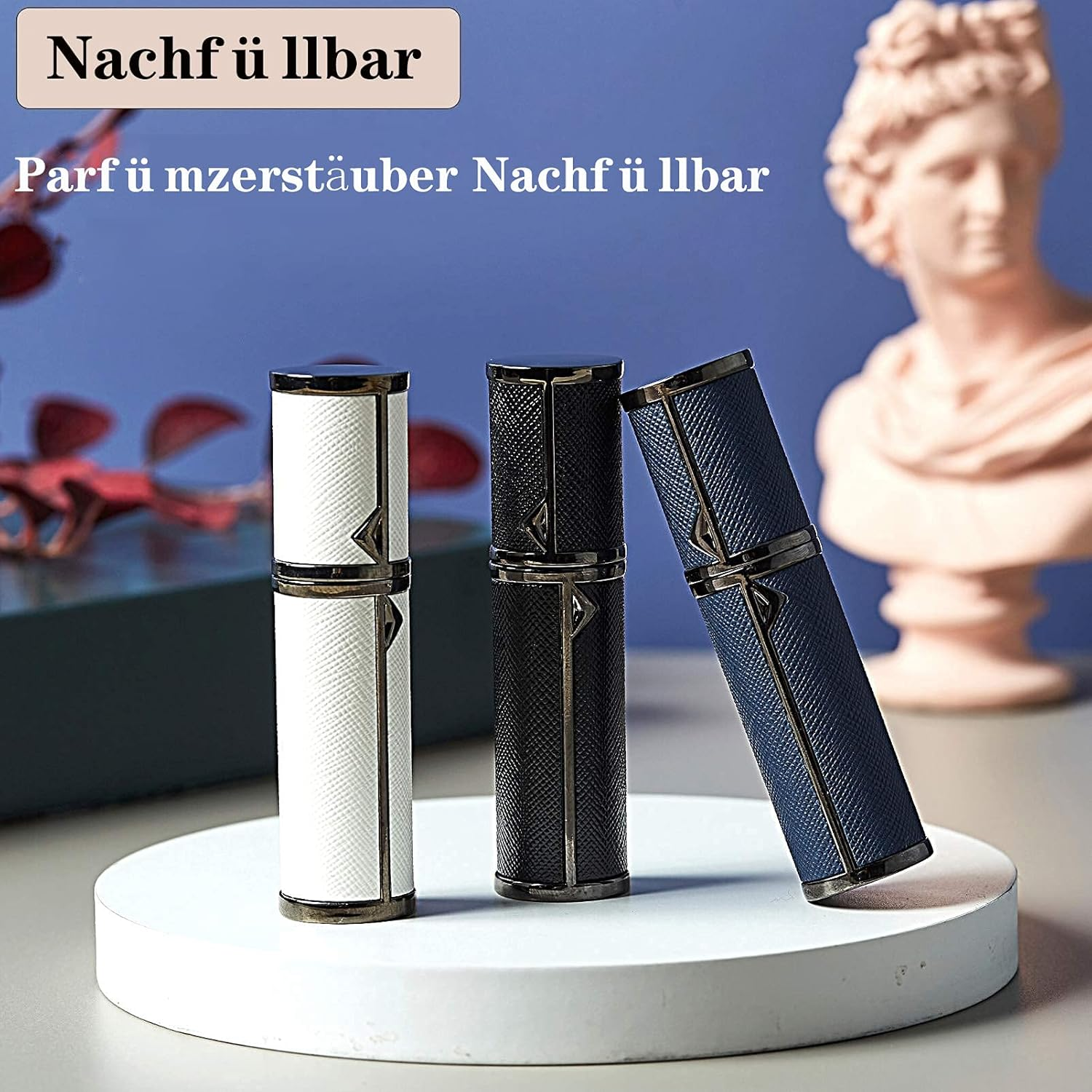 BRARIOS Perfume Atomiser Refillable, 5 Ml Mini Perfume Atomiser, Spray Bottle Small for Perfume, Perfume Bottles Empty for Travel (B-White) image number 5