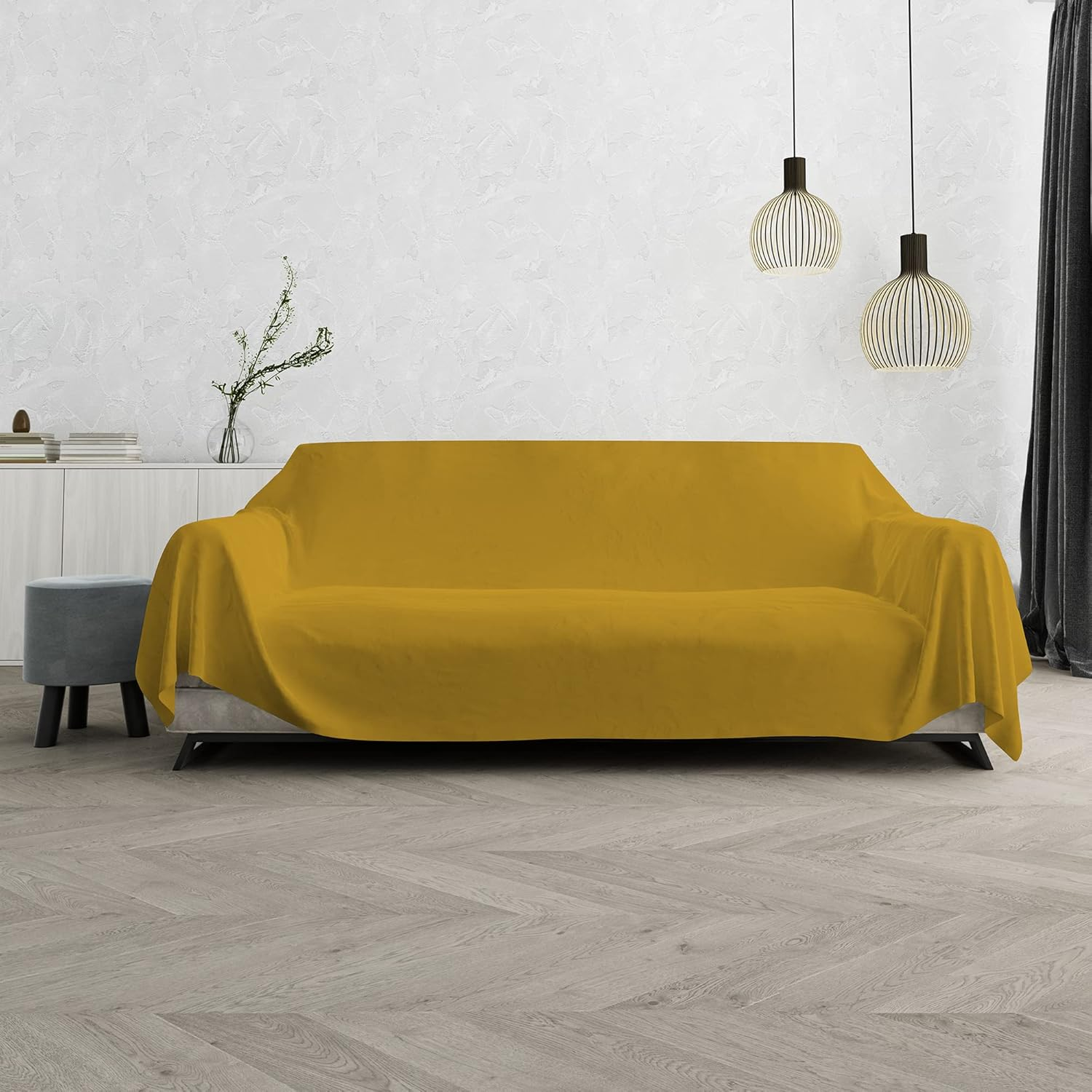 Italian Bed Linen Max Colour Plain Mustard 170 X 300 Cm image number 4
