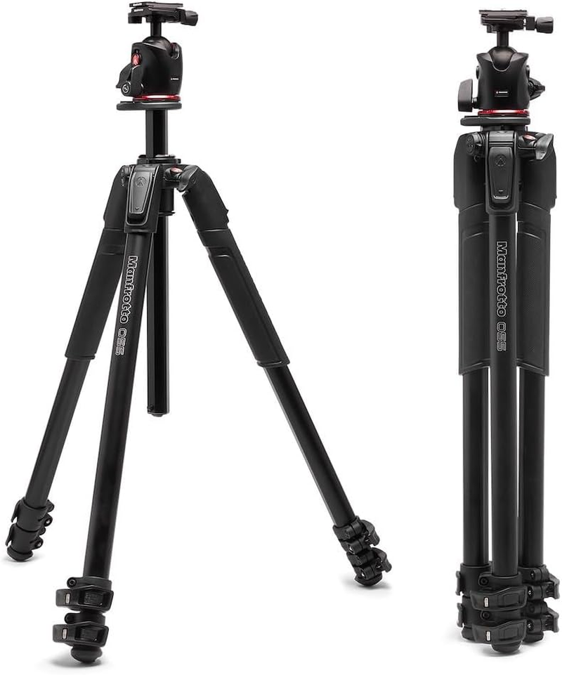 Manfrotto 055 Stable, Precise Manfrotto 055 Aluminium 3-Section Photo Tripod, with Horizontal Column, Black (MT055XPRO3) image number 6