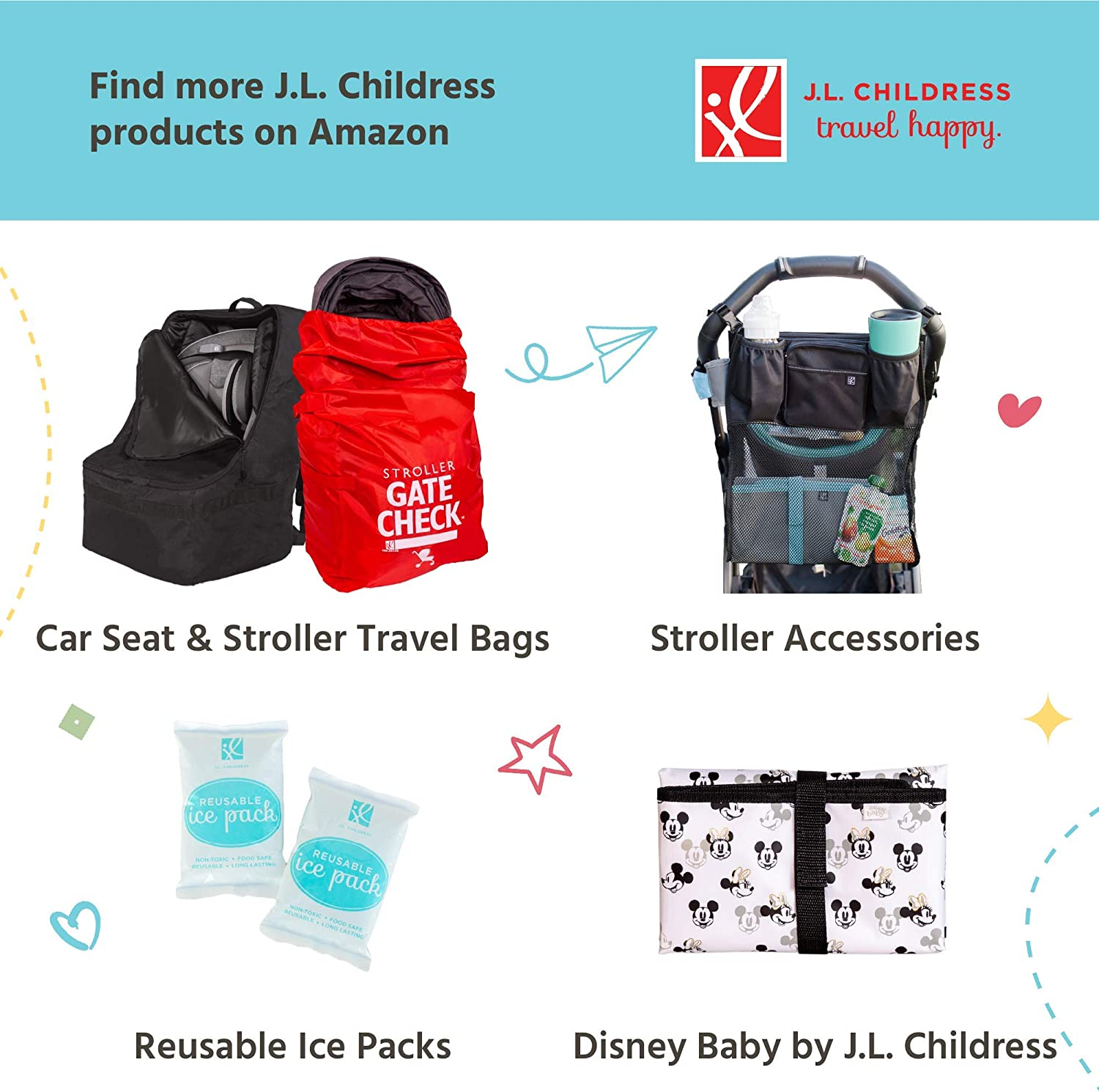 JL Childress Maxicool 4 Bottle Cooler, Black