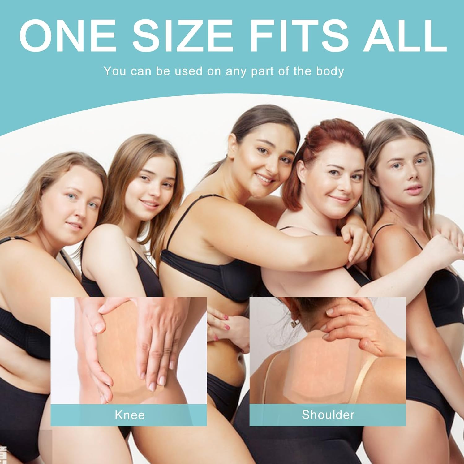 24Pcs Castor Oil Pack Wrap, Organic Cotton Castor Oil Patches Disposable, Self-Adhesive Castor Oil Wrap Pads, Portable anti Leakage No Wash Castor Oil Packs Kit image number 3