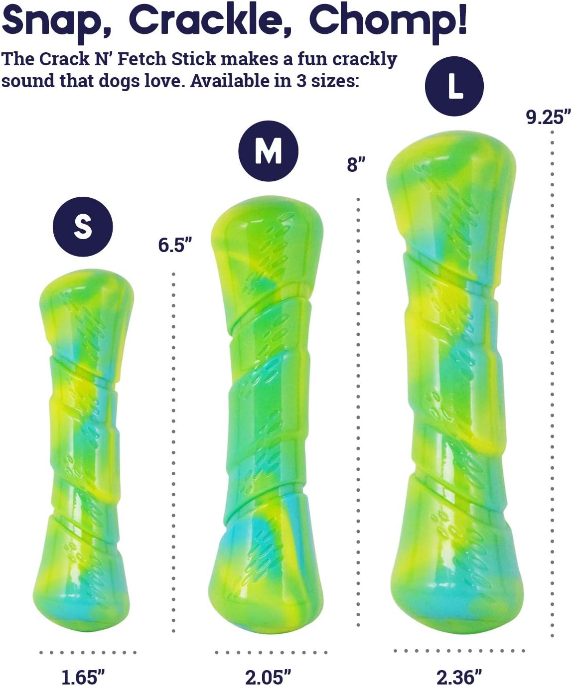 Petstages Crack N' Fetch Stick Dog Toy - Fun Sound for Fun Fetch Play, Medium image number 2