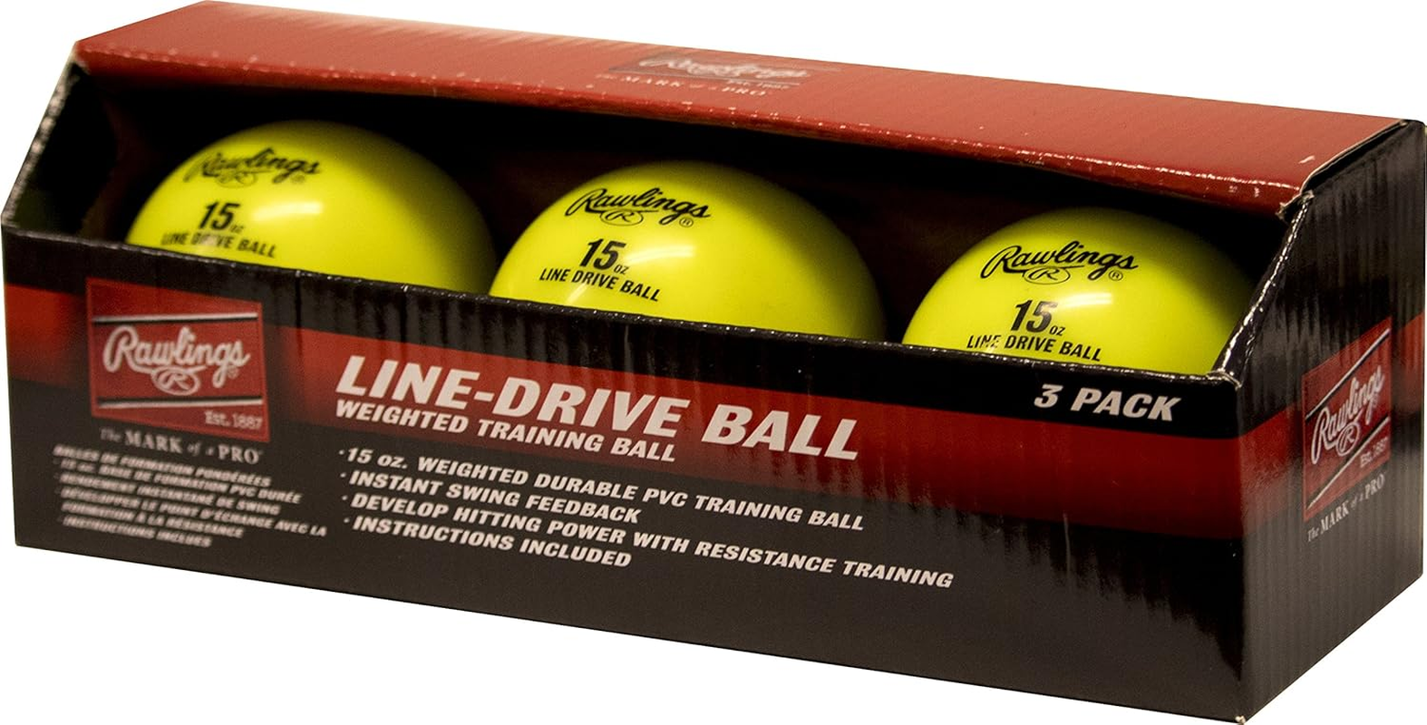 Rawlings | LINE Drive Weighted Training Balls | 15 Oz. & Hollow Options Available image number 2