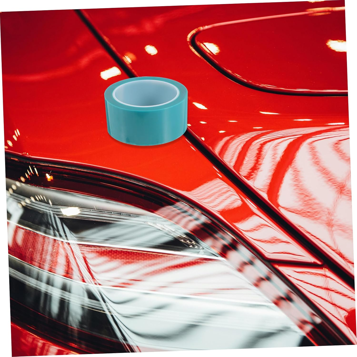 5 Rolls Paint Masking Tape Automotive Paint Supplies Thin Tape for Car Painting Low Tack for Curves and Precision Work