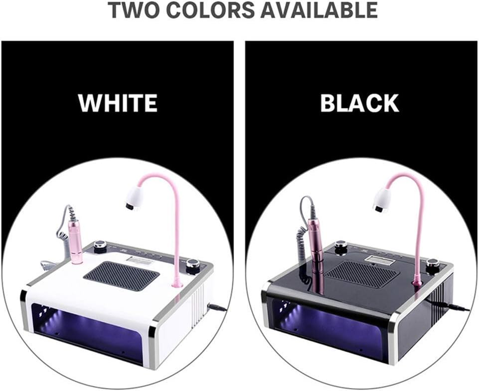 4 in 1 Nail Vacuum Dust Collector, with Nail Lamp Nail Salon Equipment with UV Nails Dryer LED Lamp Nail Drill Machine for Acrylic Nail Drill Dust Extractor image number 5