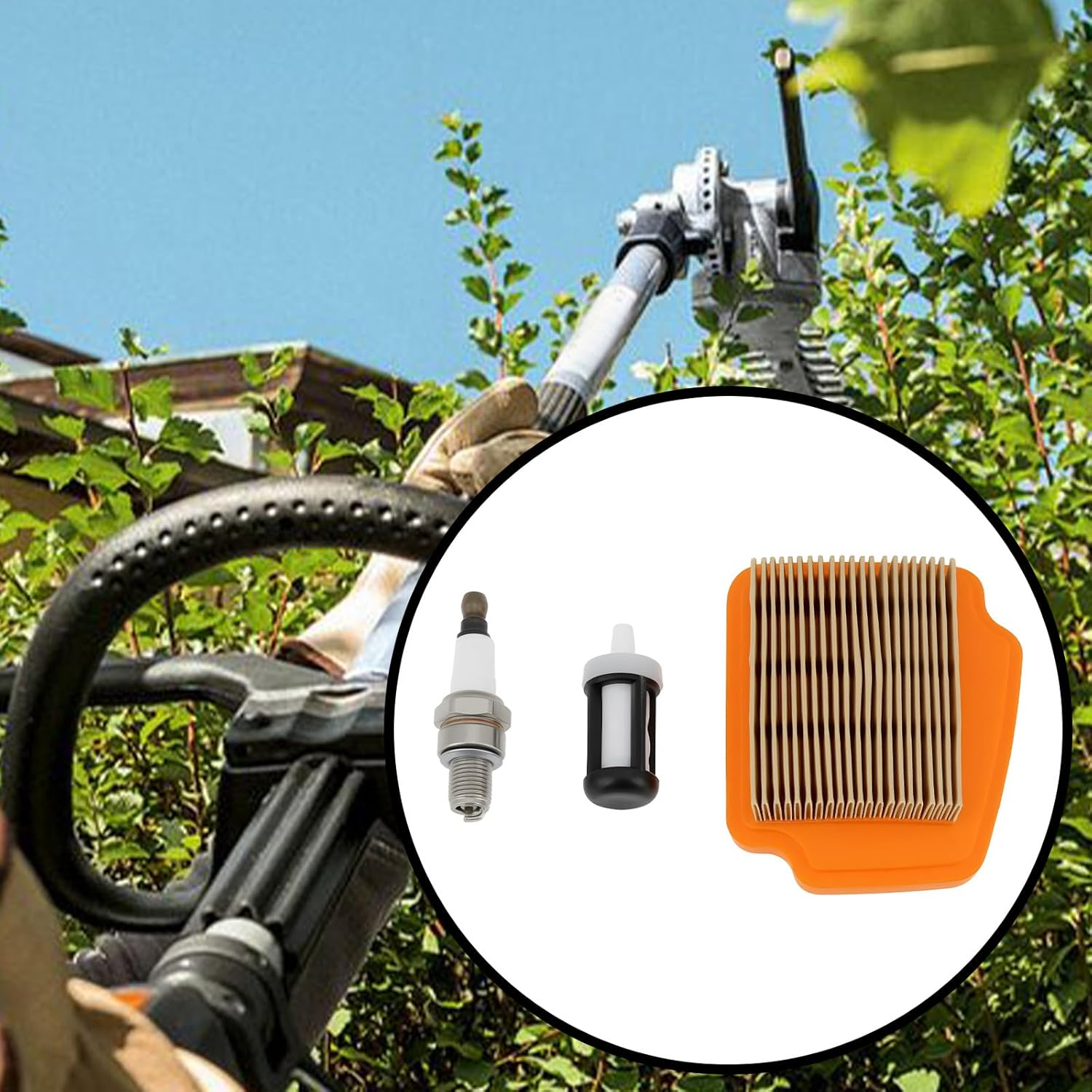 Create Idea 1 Set Lawnmower Air Filter Repair Kit 4149 141 0300 Compatible with STIHL KM94 image number 2