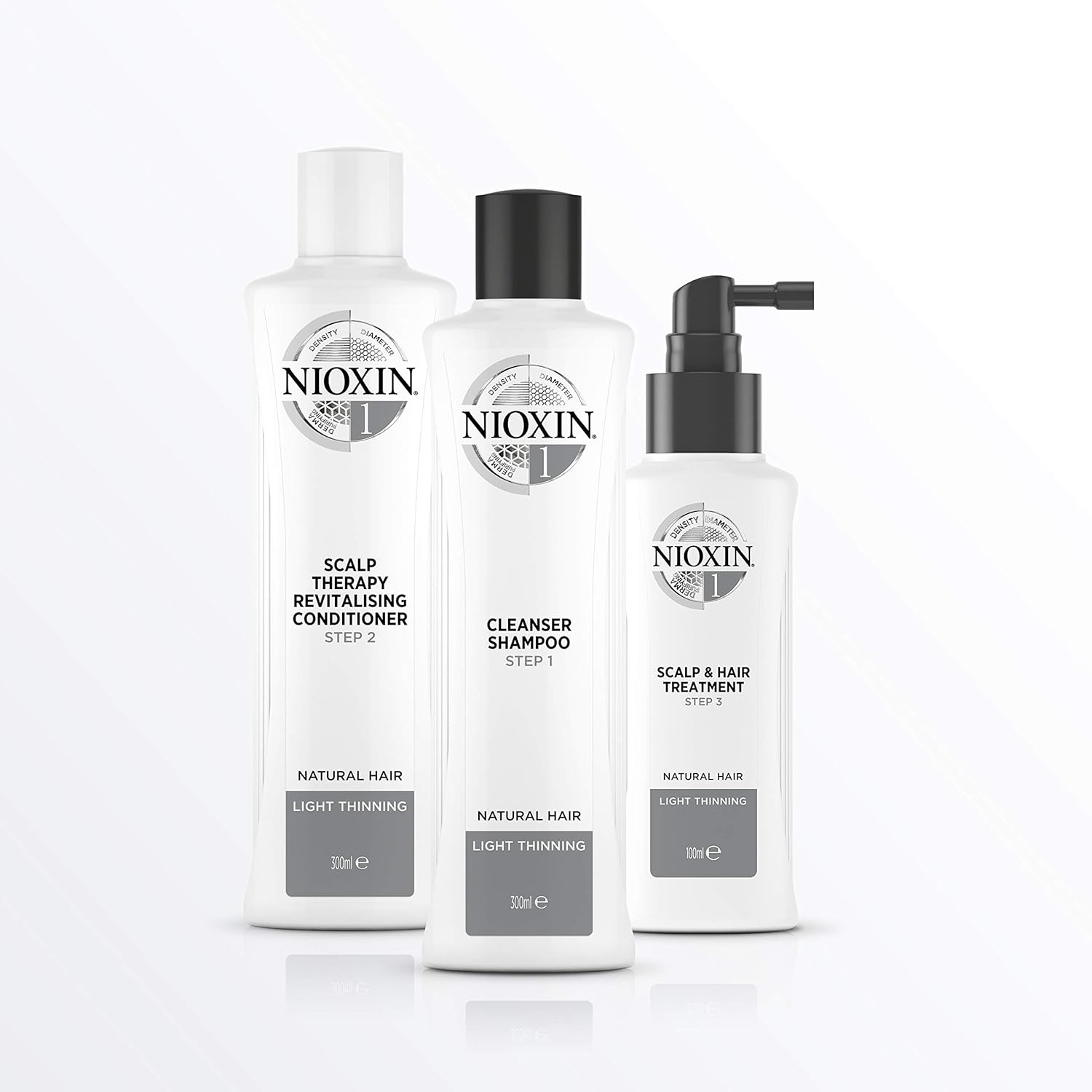 Nioxin System 1 Scalp Therapy Revitalising Conditioner for Natural Hair with Light Thinning, 300Ml image number 4