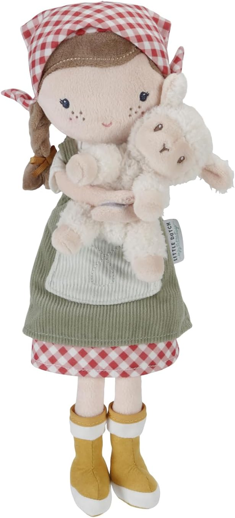 Little Dutch Cuddle Doll Farmer Rosa with Sheep, Size 35 Cm image number 6