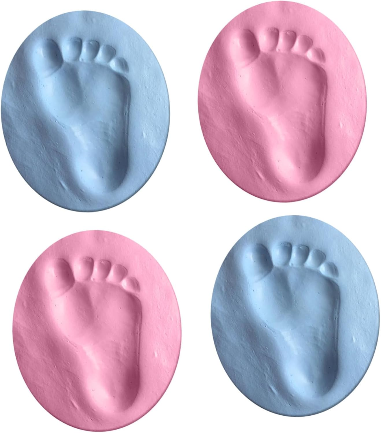 4Pcs Hand Footprint Keepsake Kit for Newborns Family Handprint Kit Footprint Ornament image number 5