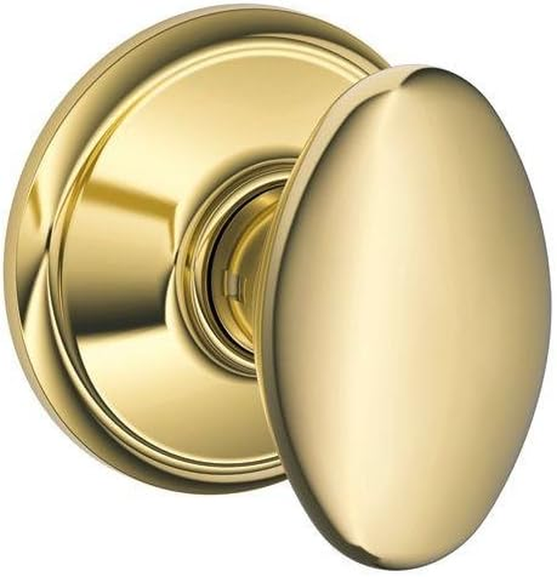 Schlage F40 SIE 625 16-080 10-027 Siena Bed and Bath Knob, Bright Chrome image number 2