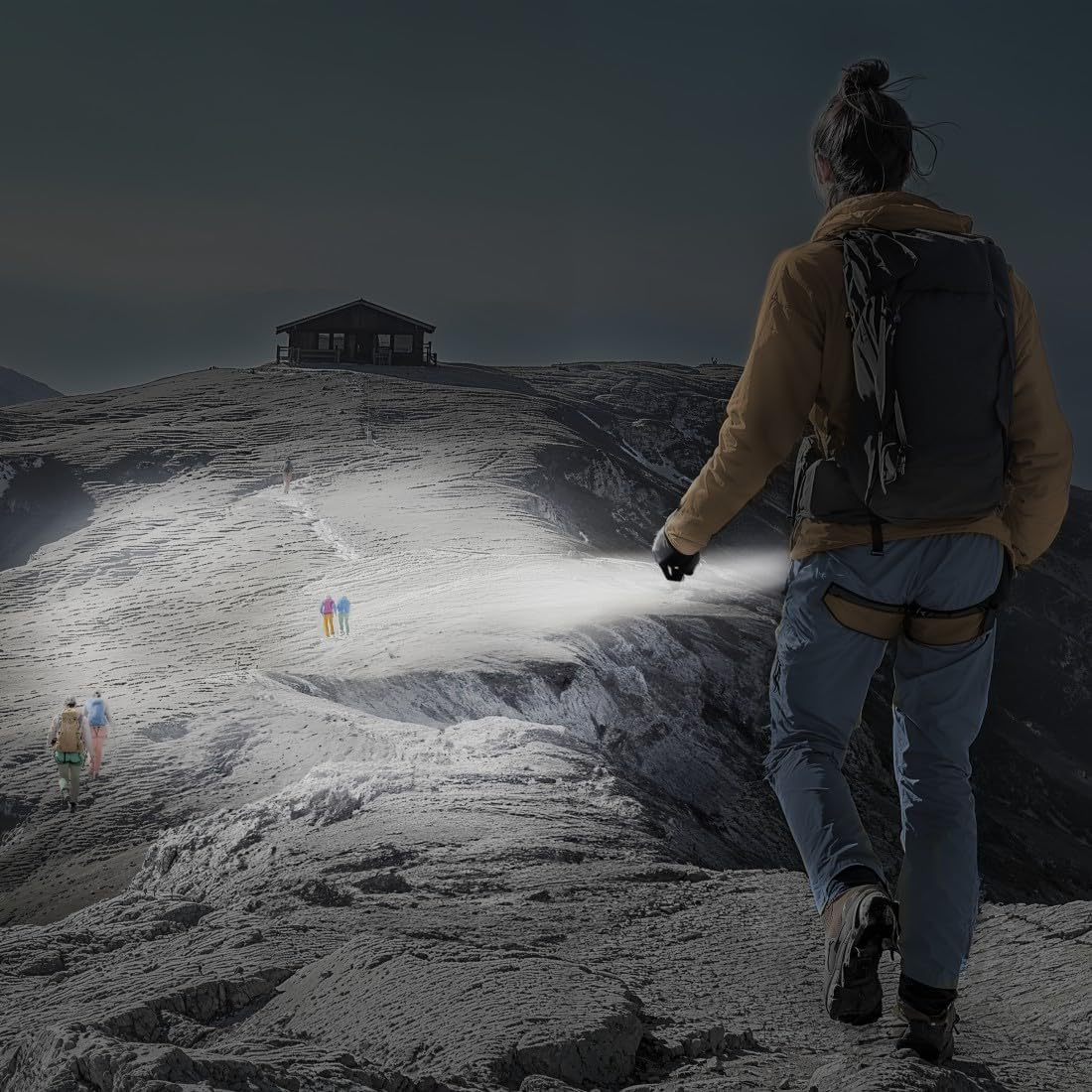 Hama LED Flashlight FLX600 Battery Shockproof Aluminum 4 Modes+Sos Zoom image number 6