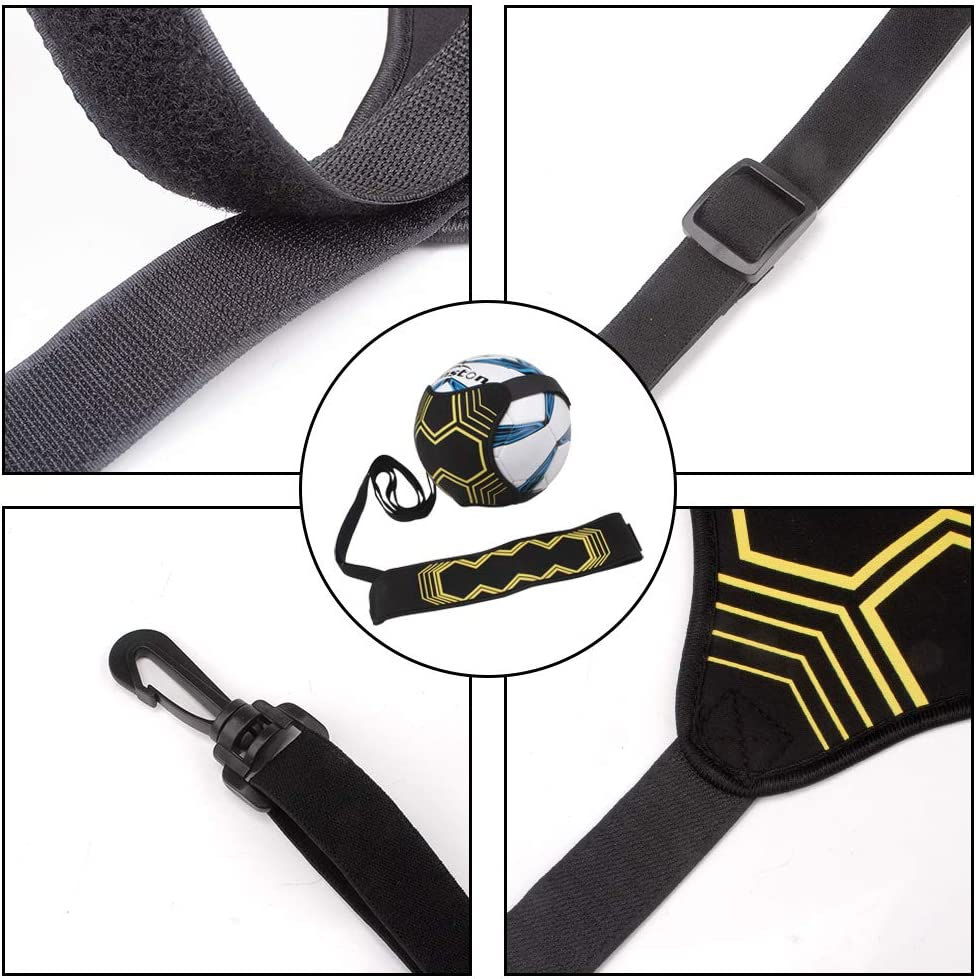 Senston Football Kick Trainer, Football Kick Throw Practice Training for Beginner with Adjustable Black Waist Belt image number 1