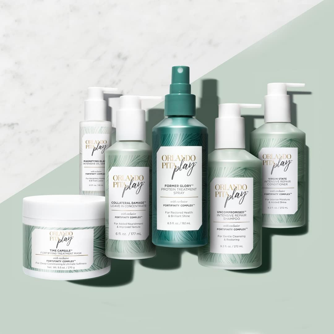 Orlando Pita Play Time Capsule Fortifying Treatment Mask, Replenishes Moisture & Shine, No Parabens, No SLS/SLES, 9.5 Oz image number 5