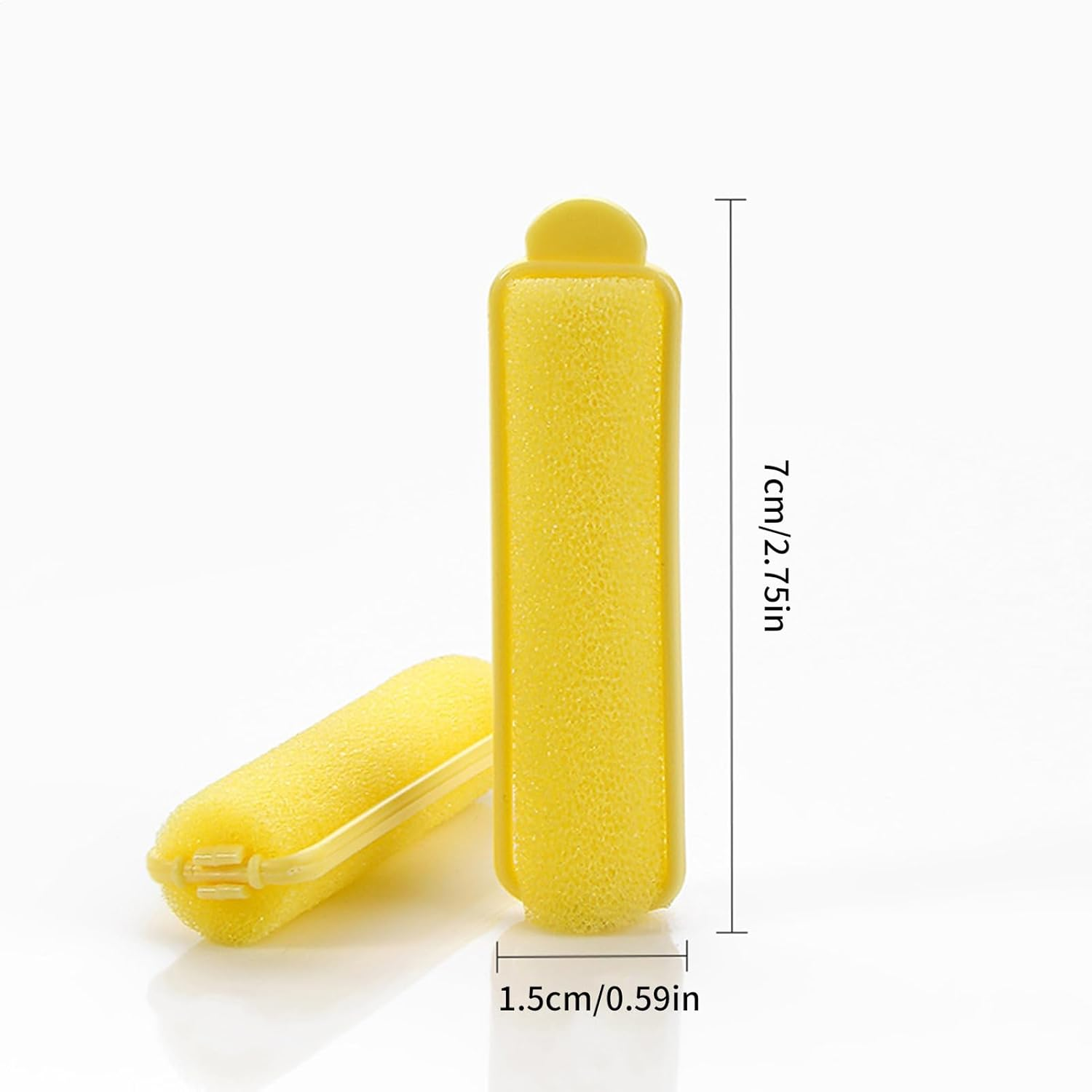 14 Pieces Foam Hair Rollers, Heatless Elastic Self-Gripping Sponge Curling Iron - Small and Convenient to Carry, No Damage to Hair Quality for Hairdressing Styling - Pink image number 6