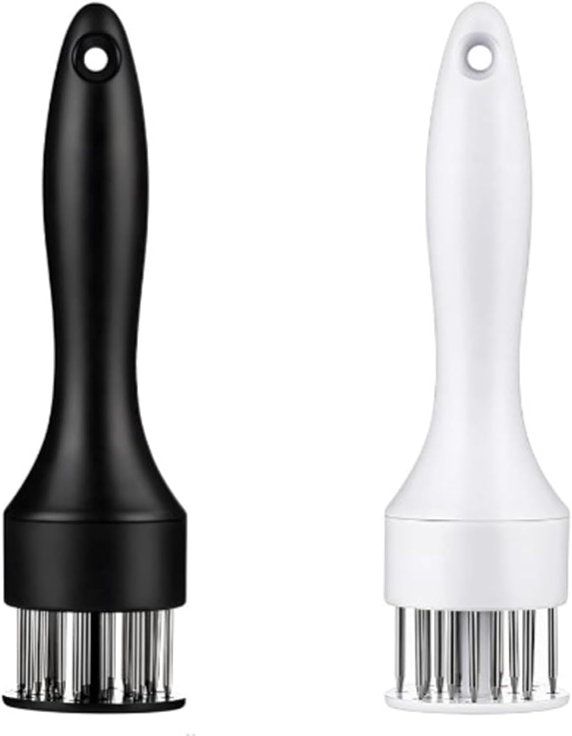 Stainless Steel Needle Blades Meat Tenderizer Tool with Ultra Sharp Profession Kitchen Gadgets Jacquard for Tenderizing and Cooking BBQ, Marinade, Steak, Beef, and Poultry (Black)