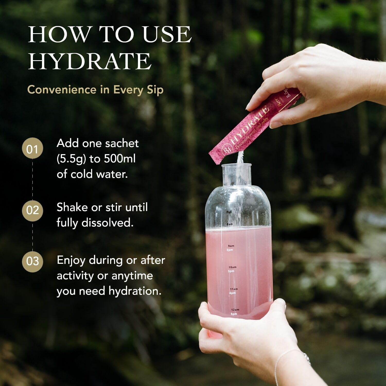 RITUA Zero Sugar HYDRATE Electrolyte Powder, Ideal Pre-Workout and Post-Workout Powder, Zero Carbs Energy Drink, 1000Mg Sodium per Serve, Natual Flavours and Sweeteners, 30 Sachets (30 Sachets, Berry) image number 6