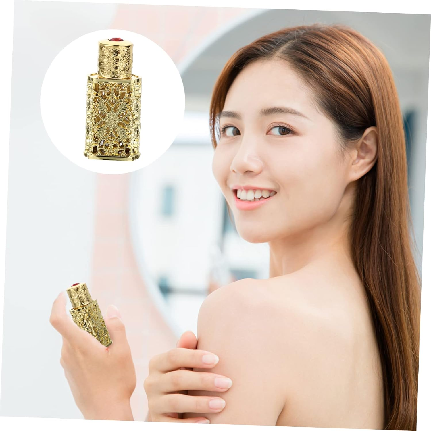 3Pcs Metal Spray Bottle Perfume Dispenser Essential Oil Storage Bottle for Travel image number 4